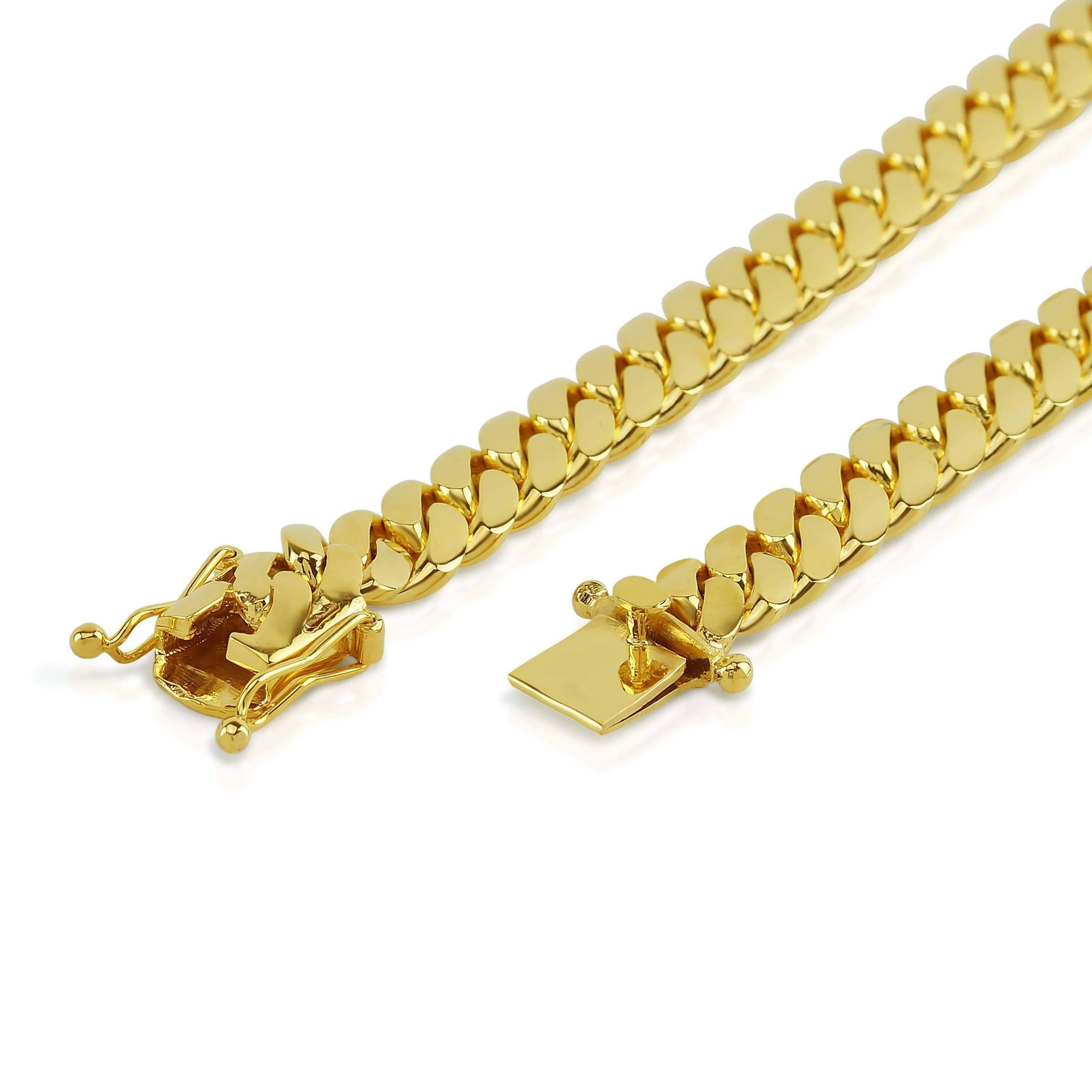 11mm Cuban Link Chain in 10K Solid Gold - Image 3