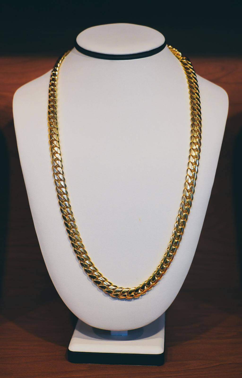 11mm Cuban Link Chain in 10K Solid Gold - Image 4
