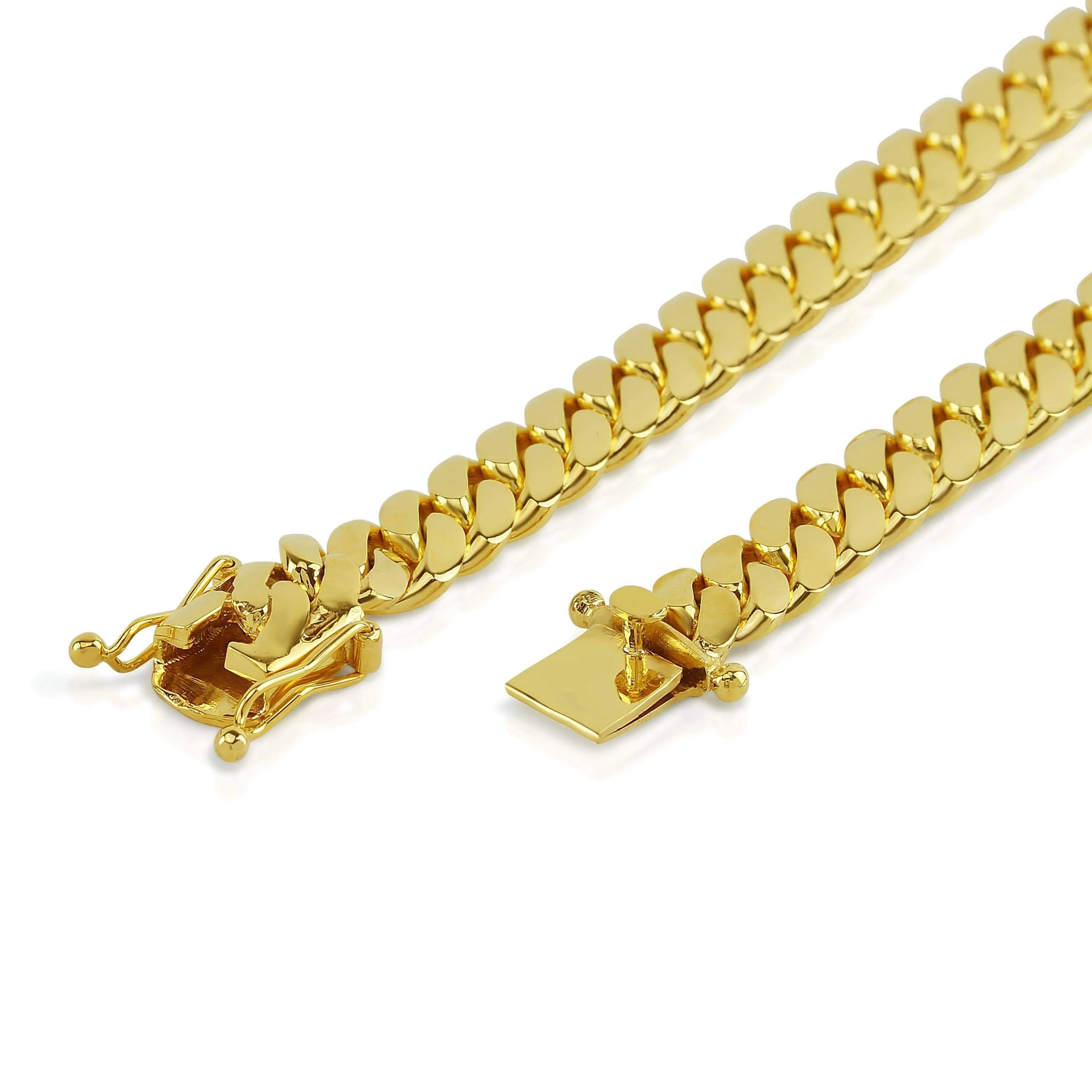 11mm Cuban Link Chain in 14K Solid Gold - Image 3