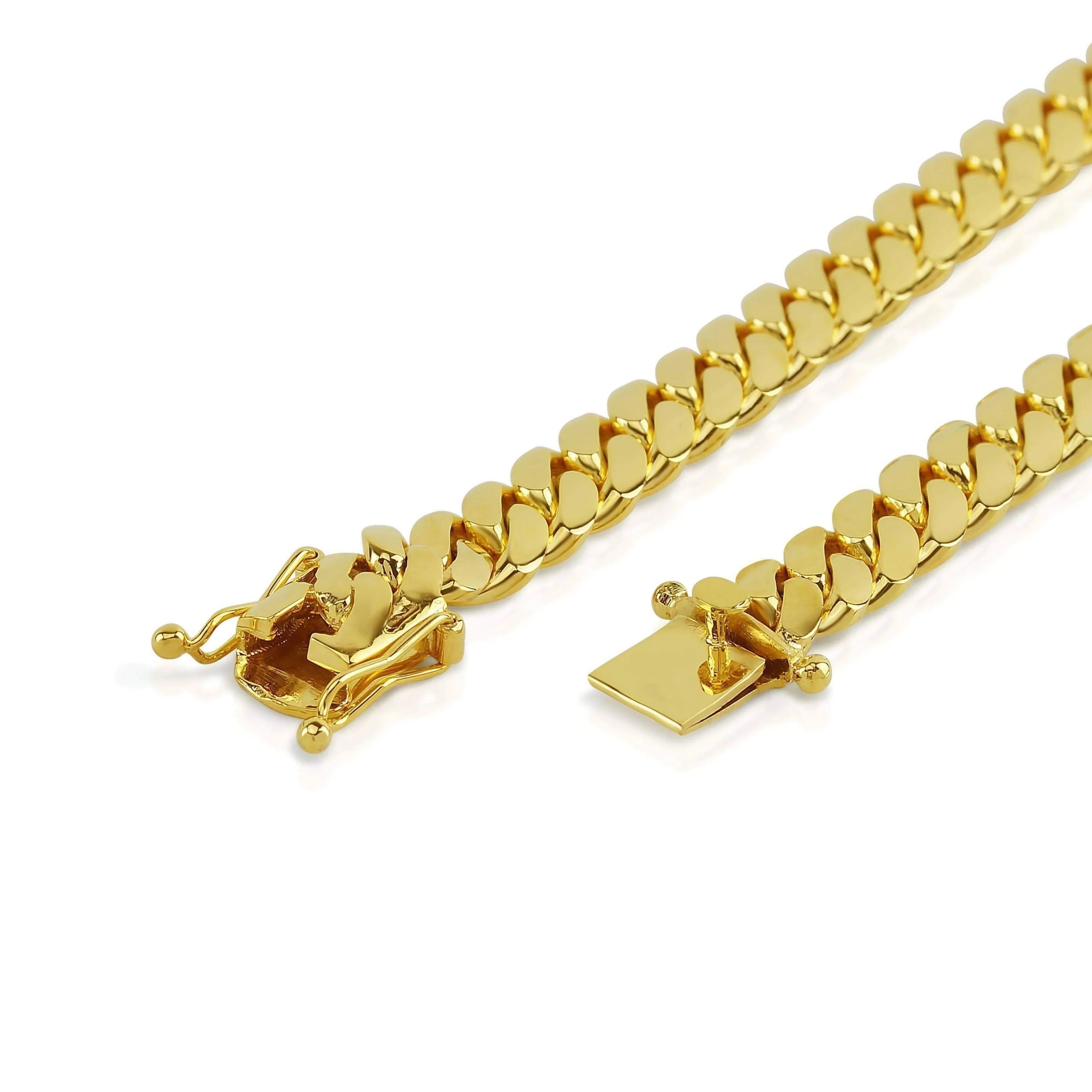 11mm Cuban Link Chain in 18K Solid Gold - Image 4