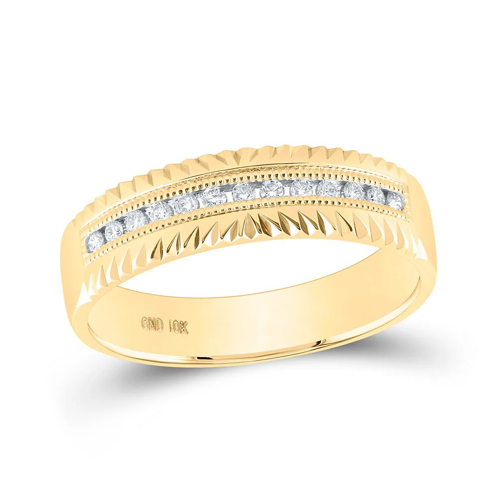 14kt Yellow Gold His Hers Round Diamond Cluster Matching Wedding Set 3/4 Cttw - Image 2