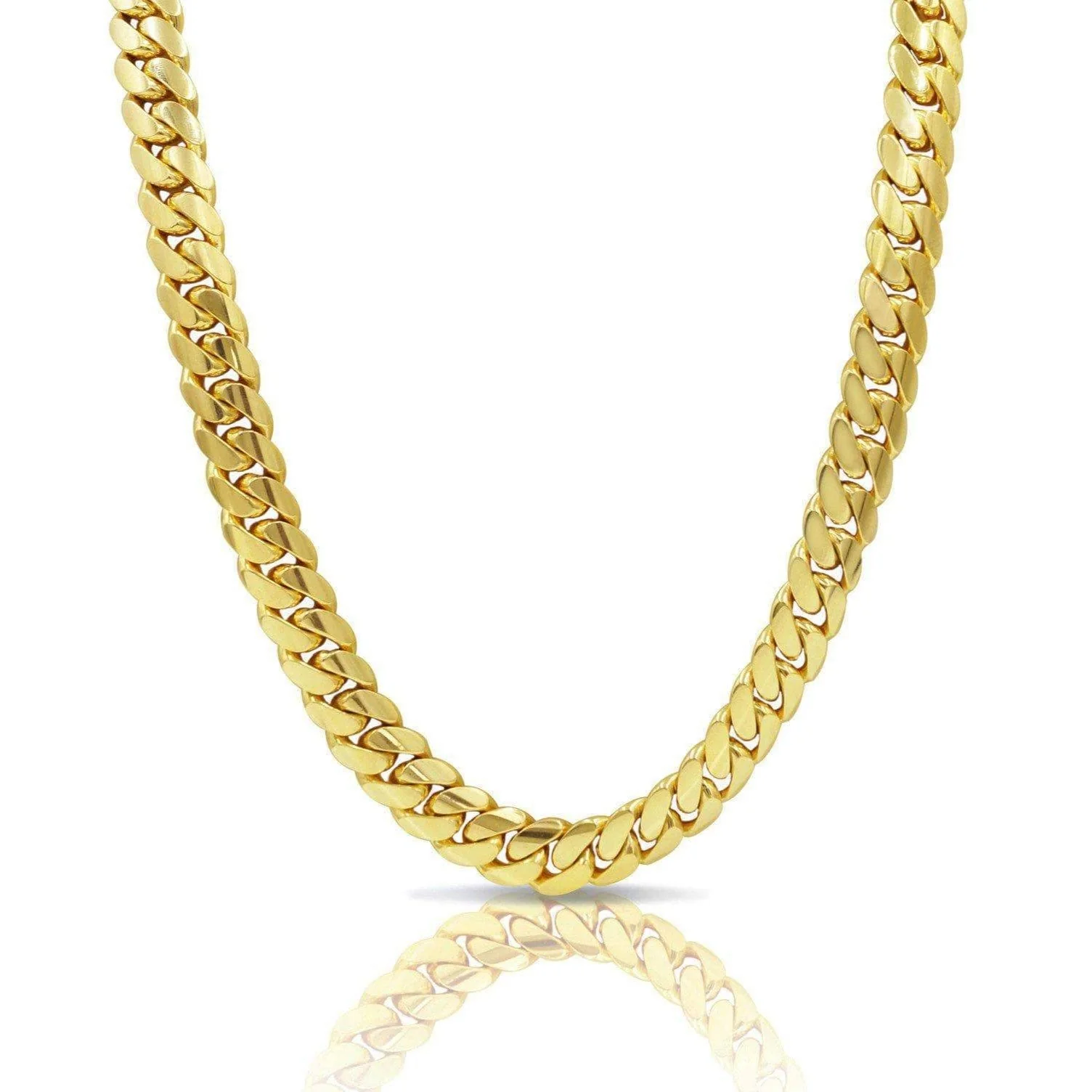 16mm Cuban Link Chain in 14K Solid Gold
