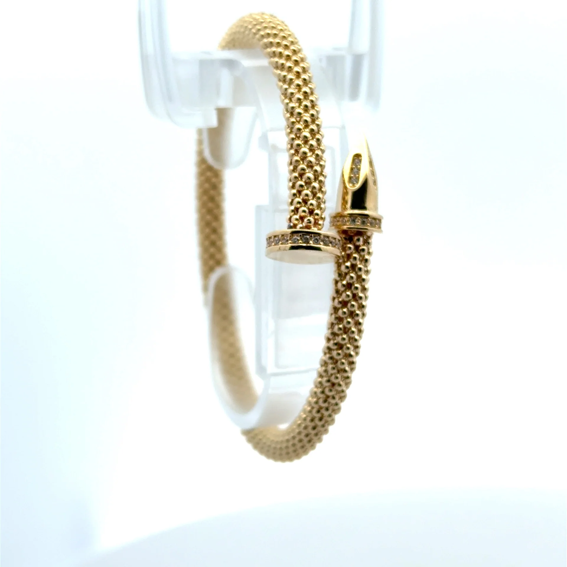 Bangle Jessica with CZ 17 5.5mm 10K - Image 2
