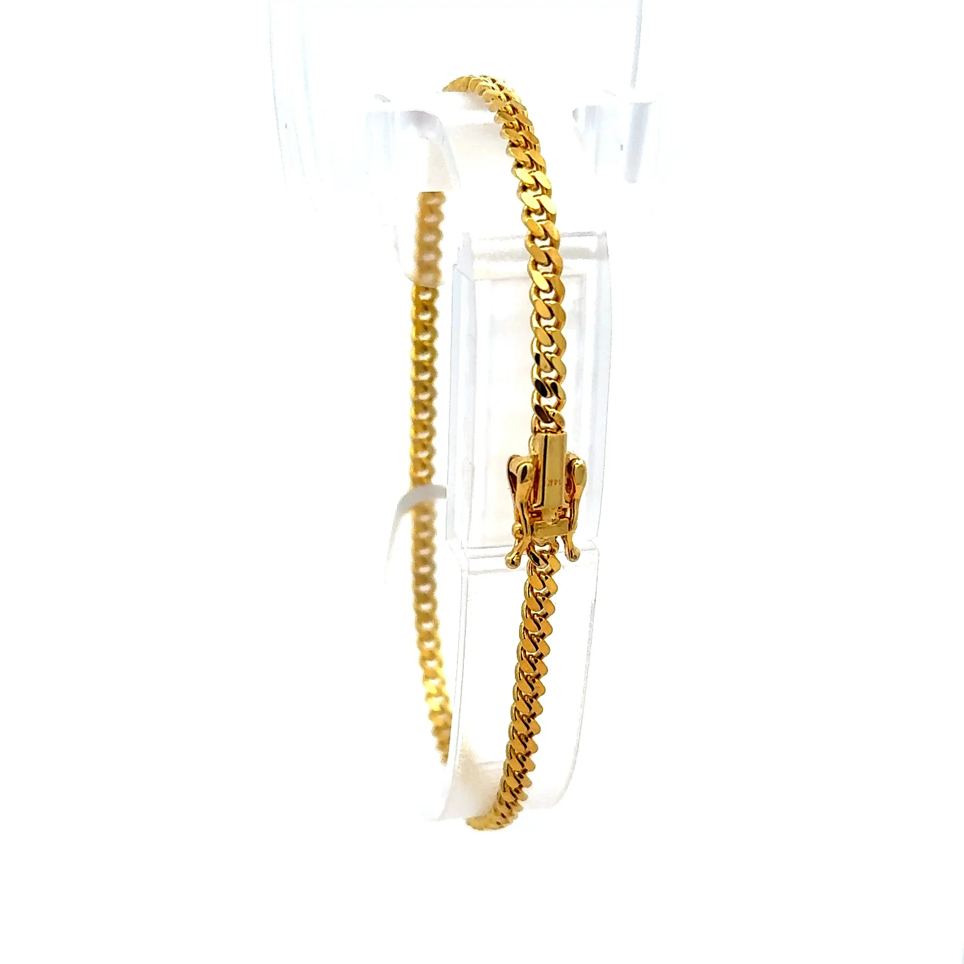Bracelet Cuban Link 3mm 7" 10K - Image 6
