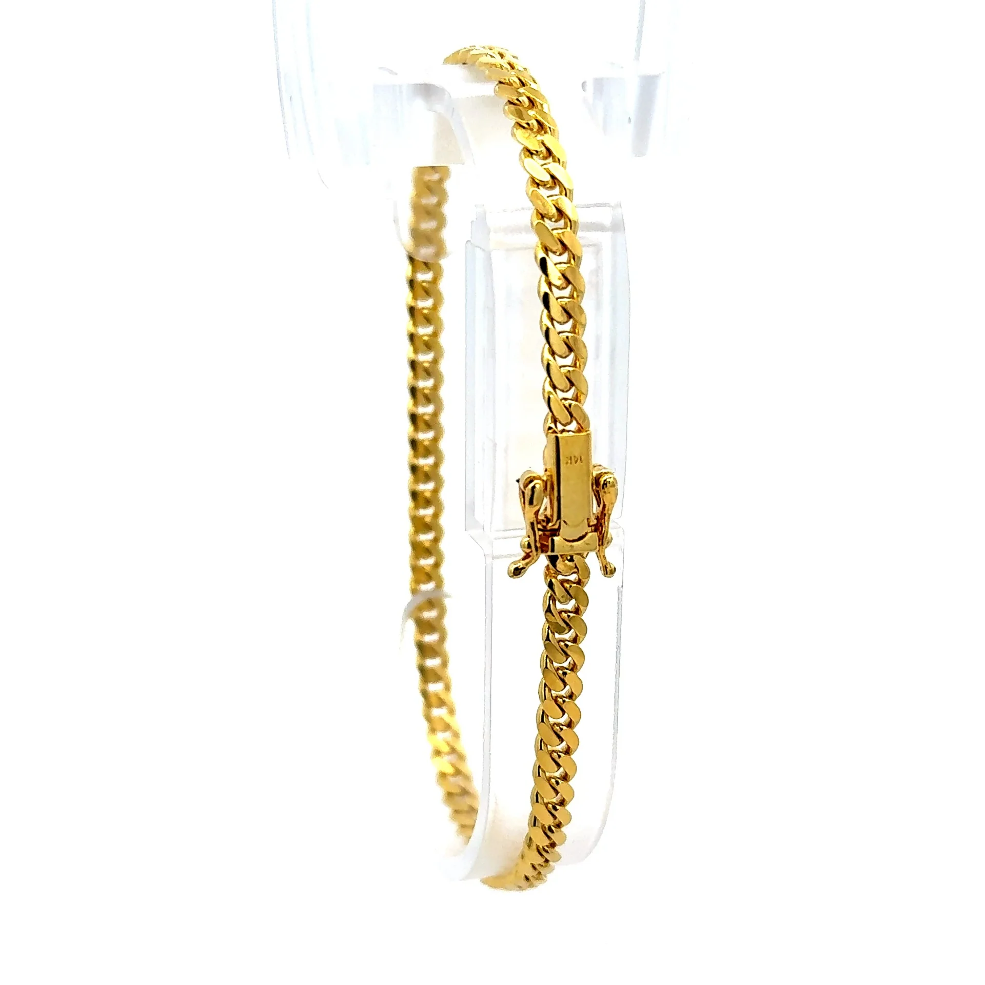 Bracelet Cuban Link 4mm 8" 10K - Image 5
