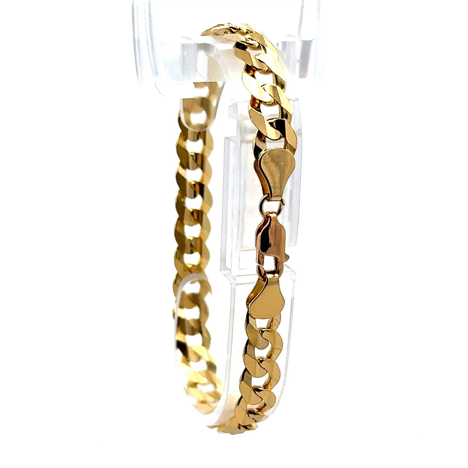 Bracelet Curb Link 8mm 8" 10K - Image 2