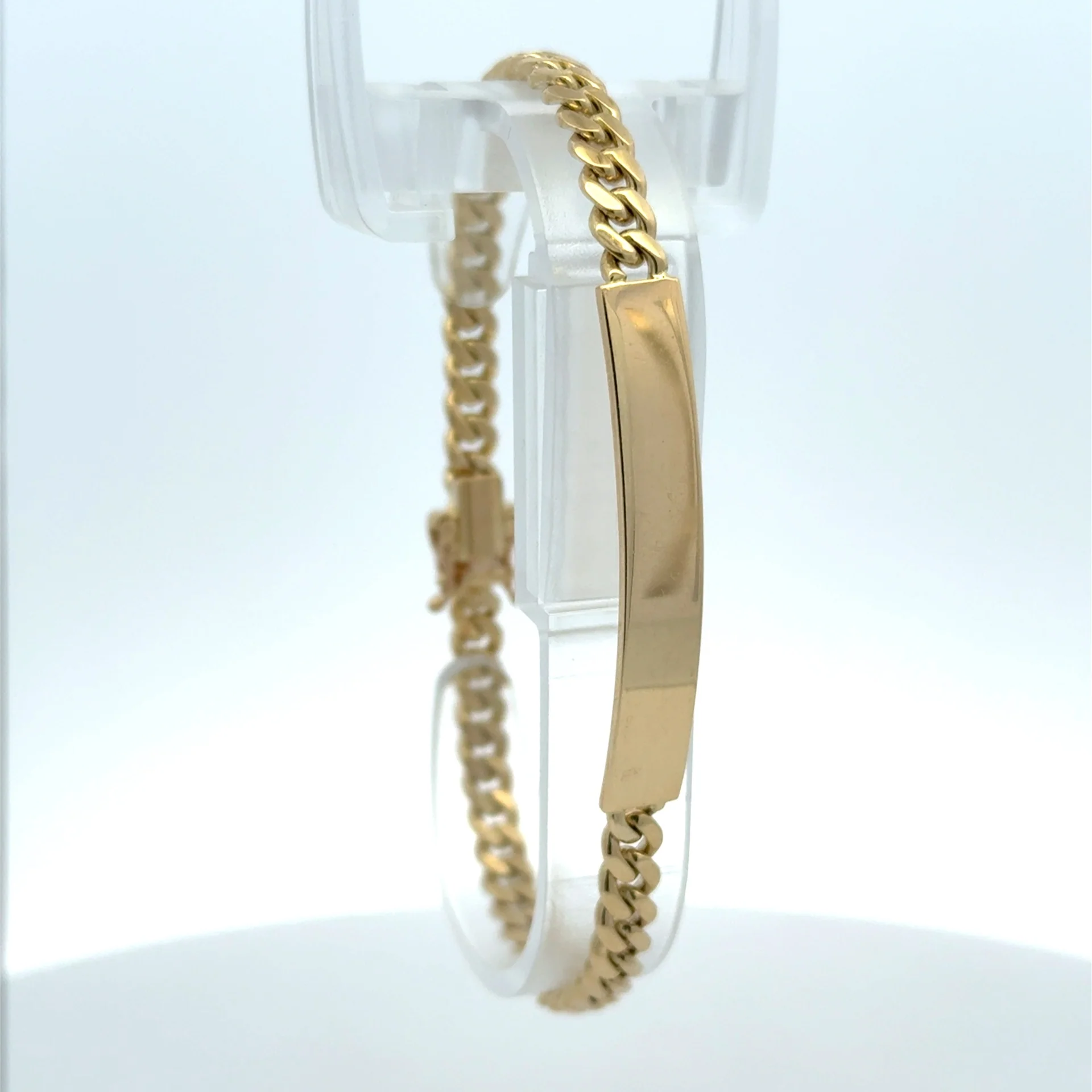 Bracelet ID Cuban Link 5mm 8" 10K - Image 3