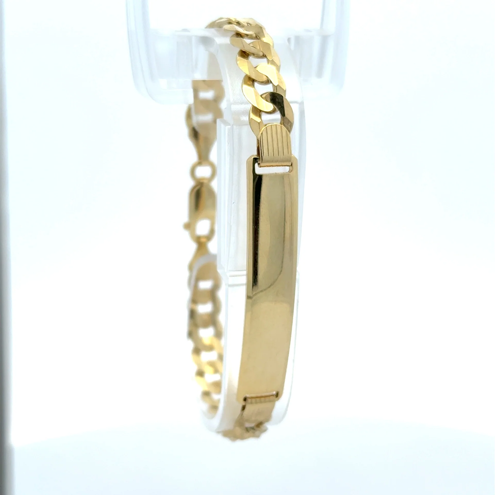 Bracelet ID Curb Link 7mm 8" 10K