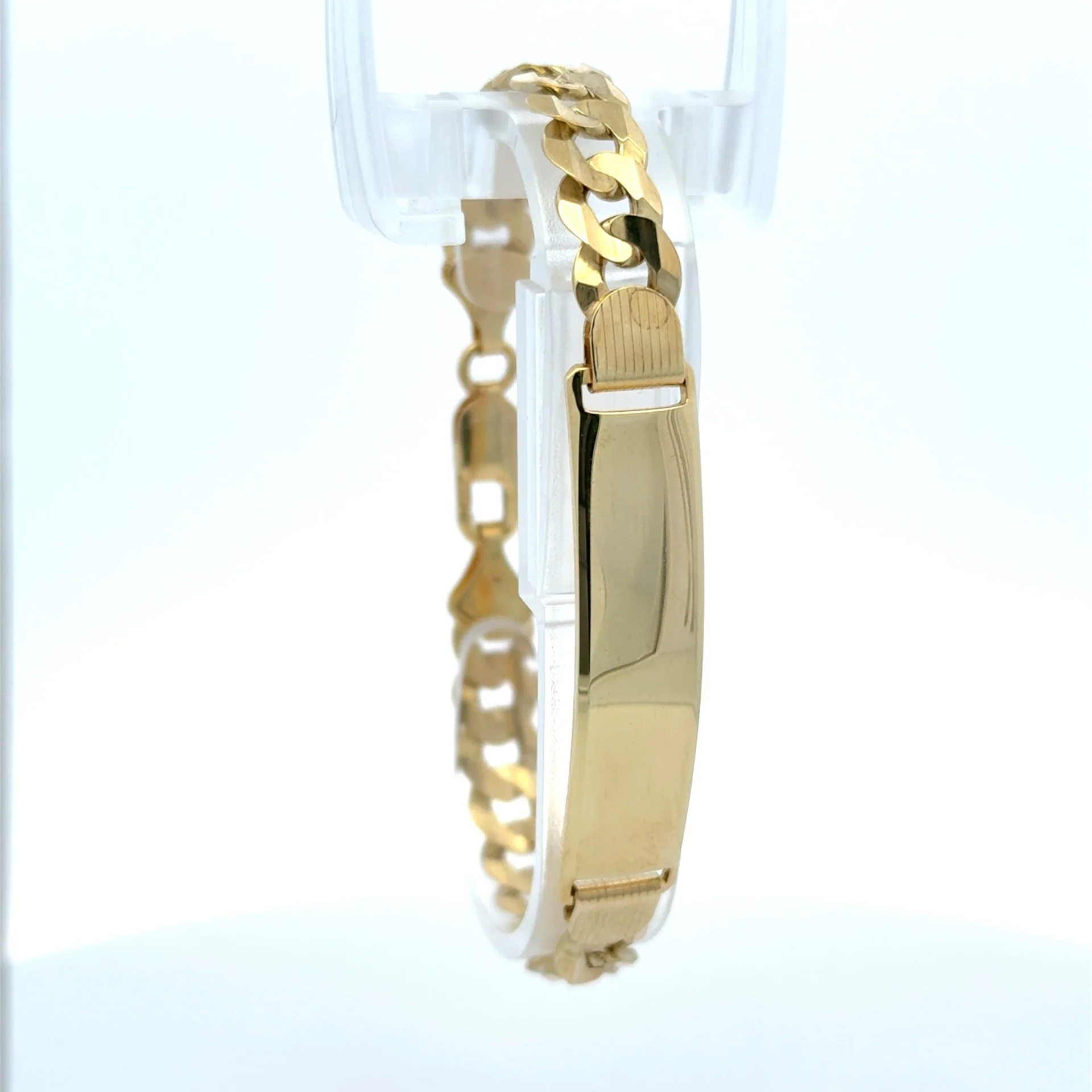 Bracelet ID Curb Link 8.5mm 7.5" 10K - Image 5