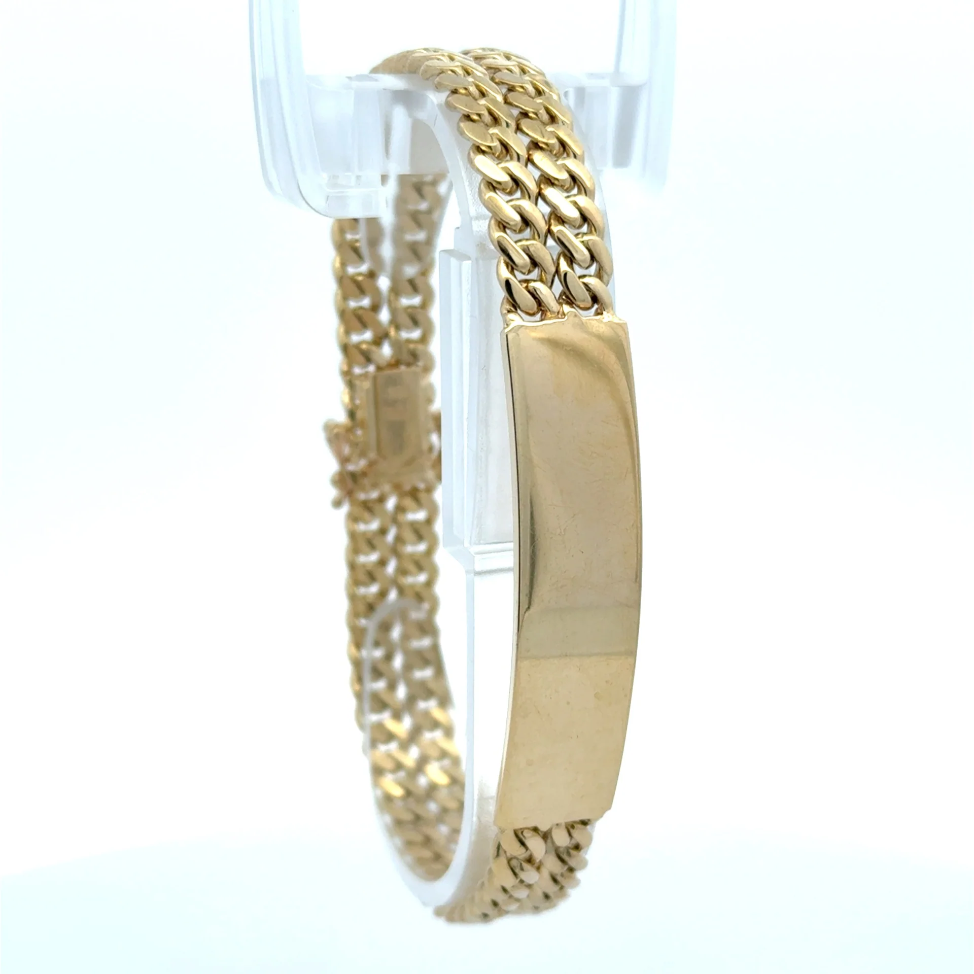Bracelet ID Double Cuban Link 11.5mm 8" 10K - Image 4