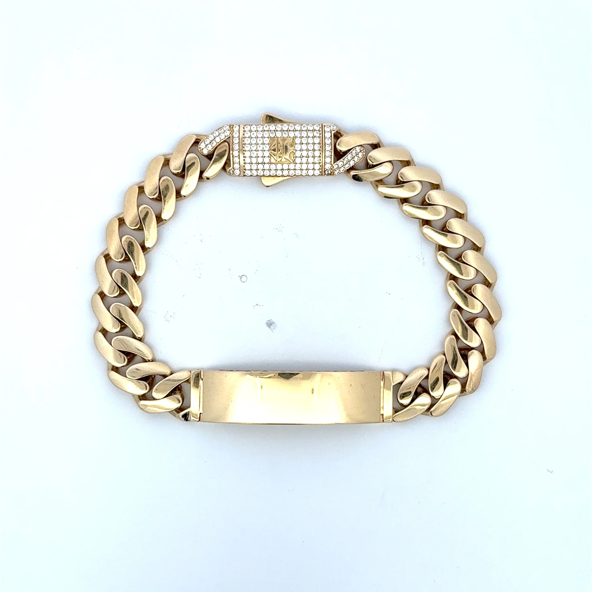Bracelet ID Monaco 11mm 8.5" 14K - Image 2