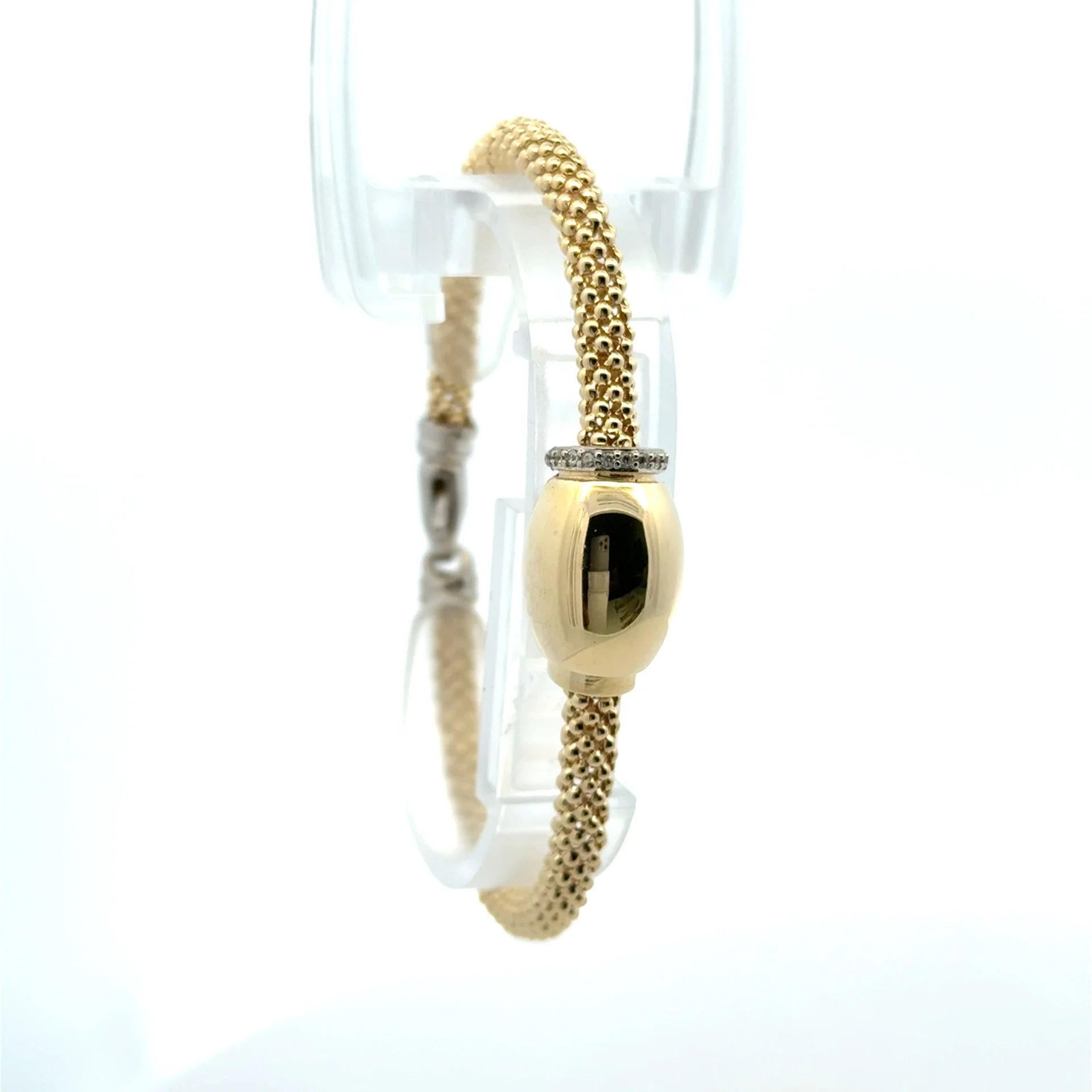 Bracelet Jessica with Oval Detail 5mm 7.5" 10K - Image 4