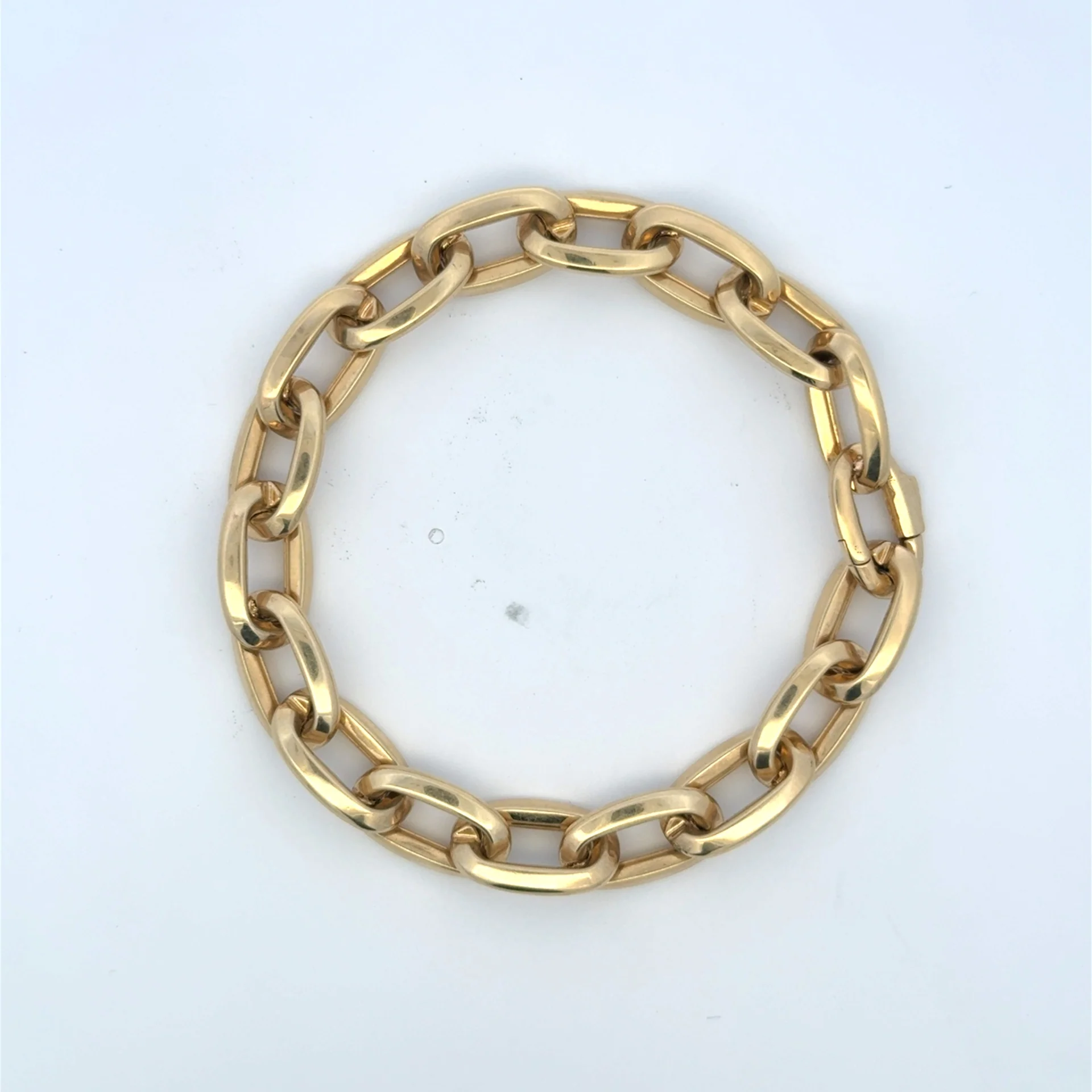Bracelet Oval Link 10.5mm 7" 10K