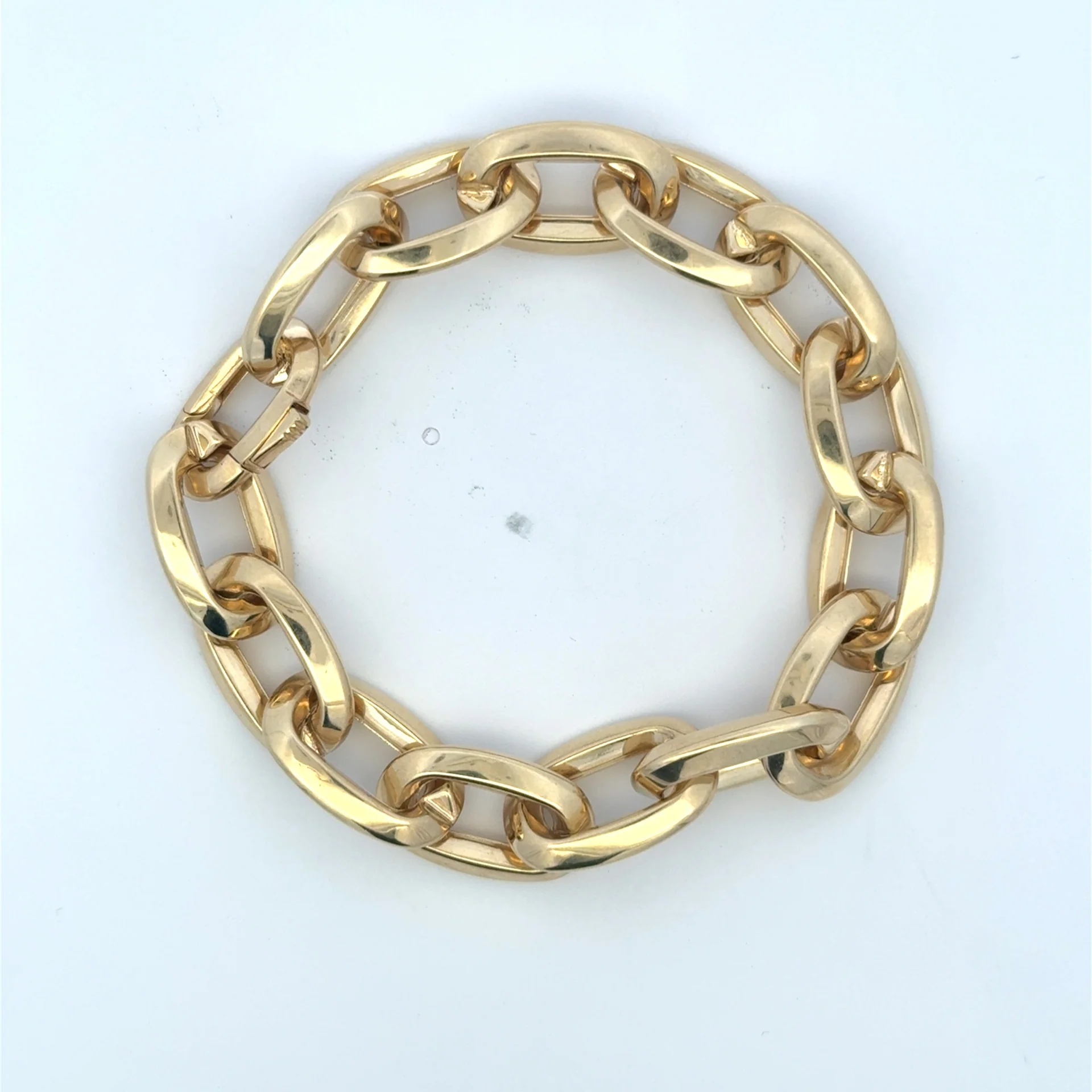 Bracelet Oval Link 13mm 7.5" 10K