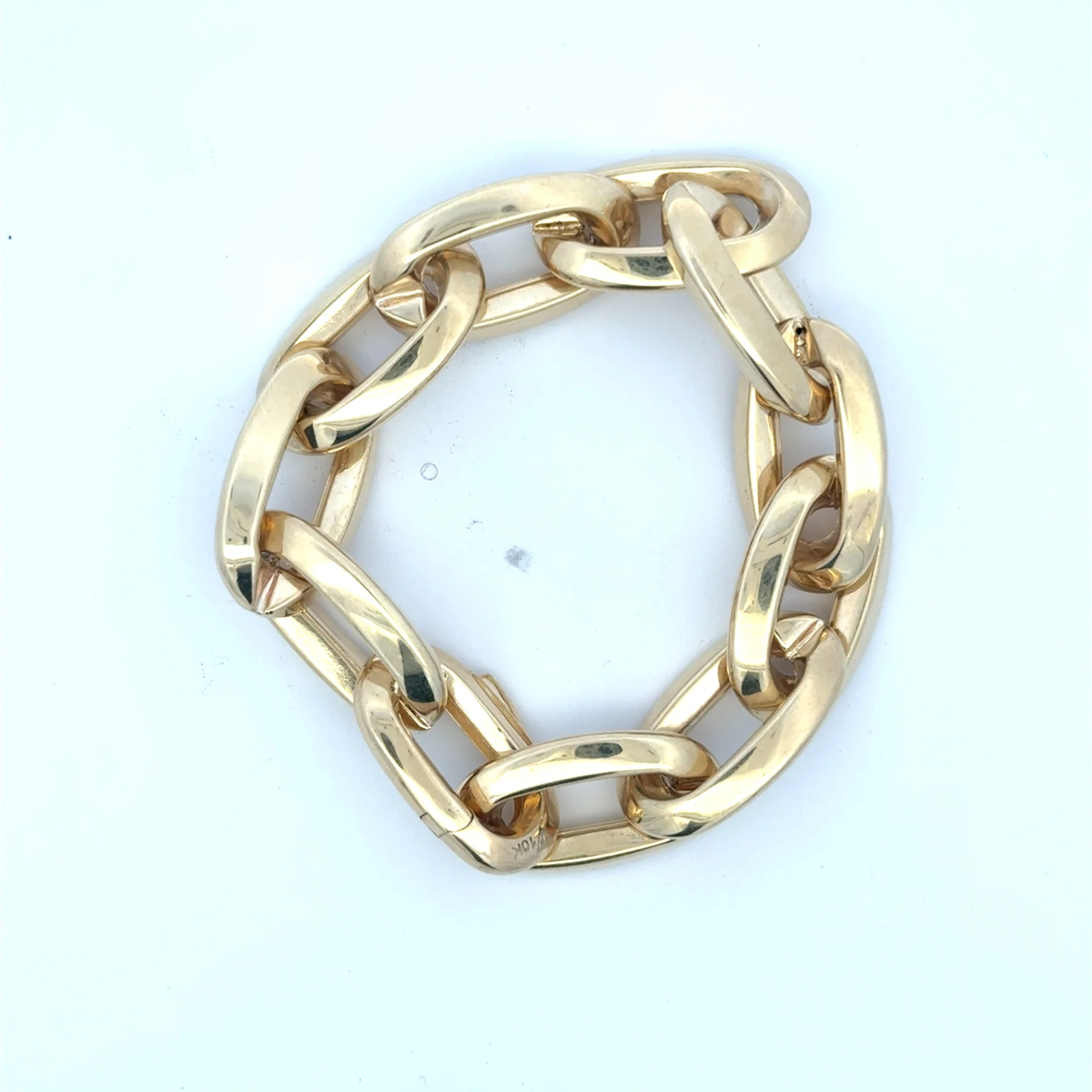 Bracelet Oval Link 15mm 7" 10K