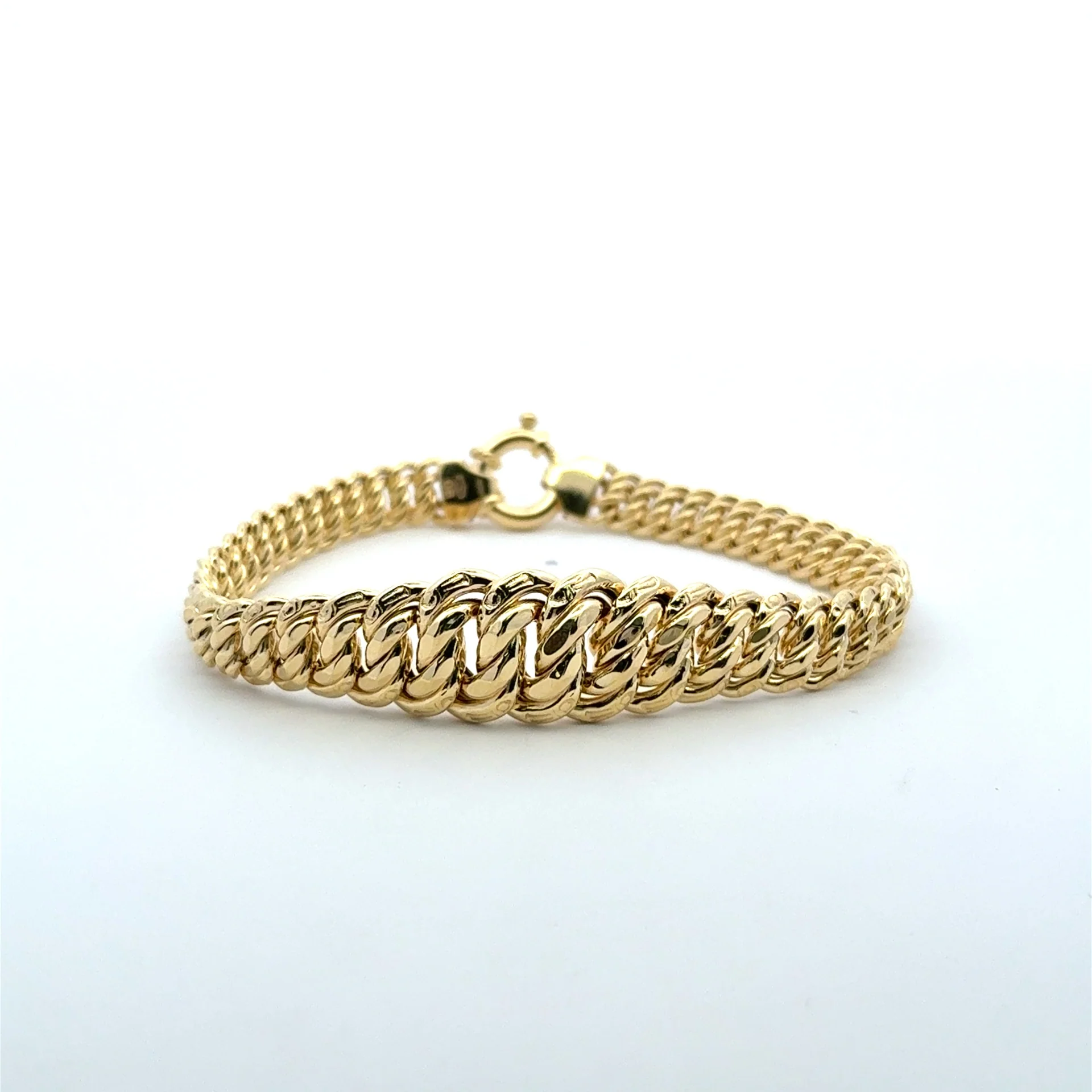 Bracelet Princess Cut 14.5mm 7.5" 10K - Image 8