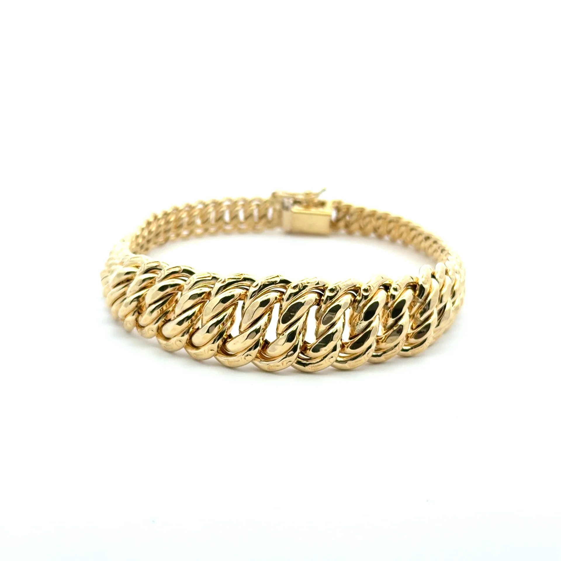 Bracelet Princess Cut 15mm 7" 10K - Image 2
