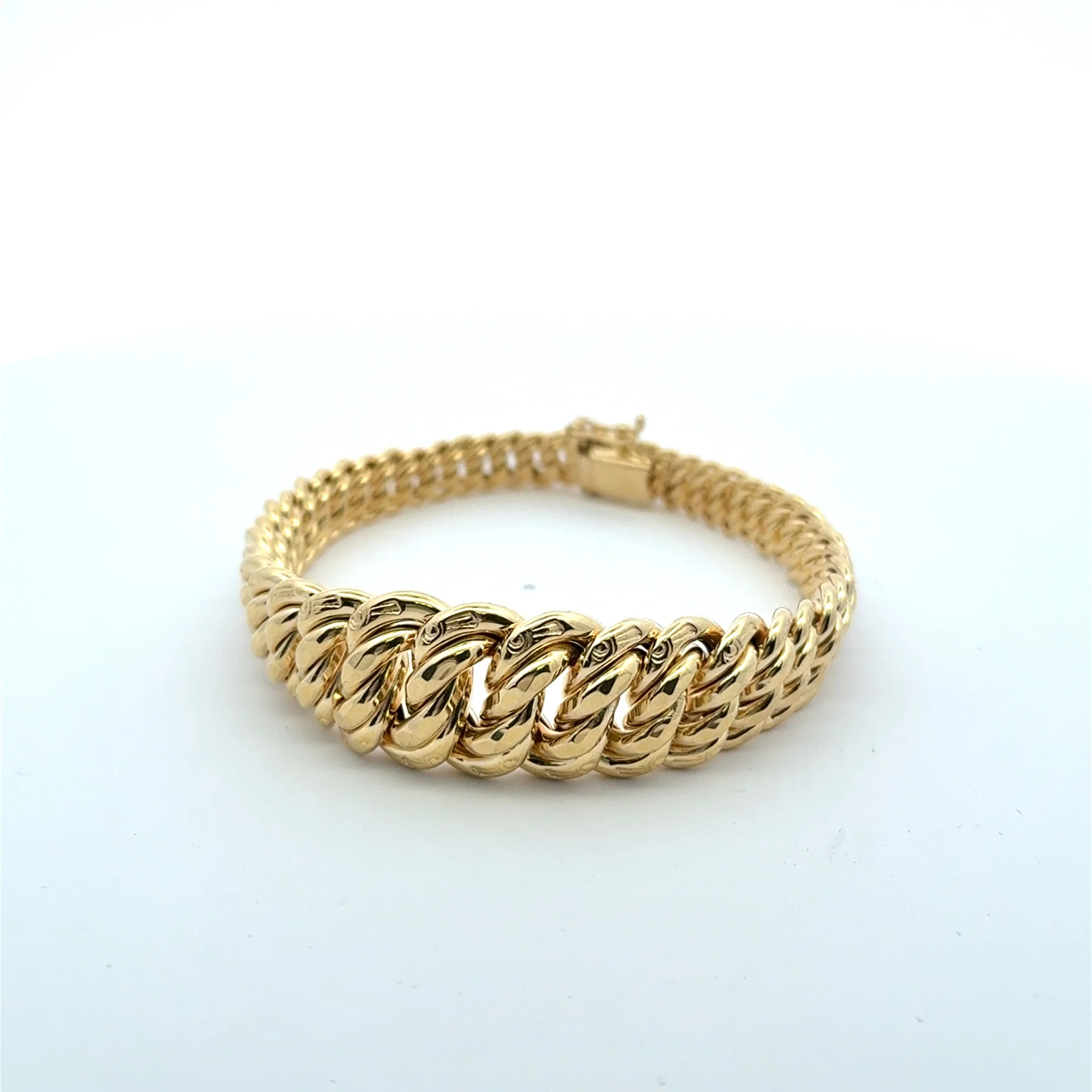 Bracelet Princess Cut 17.5mm 7.5" 14K - Image 16