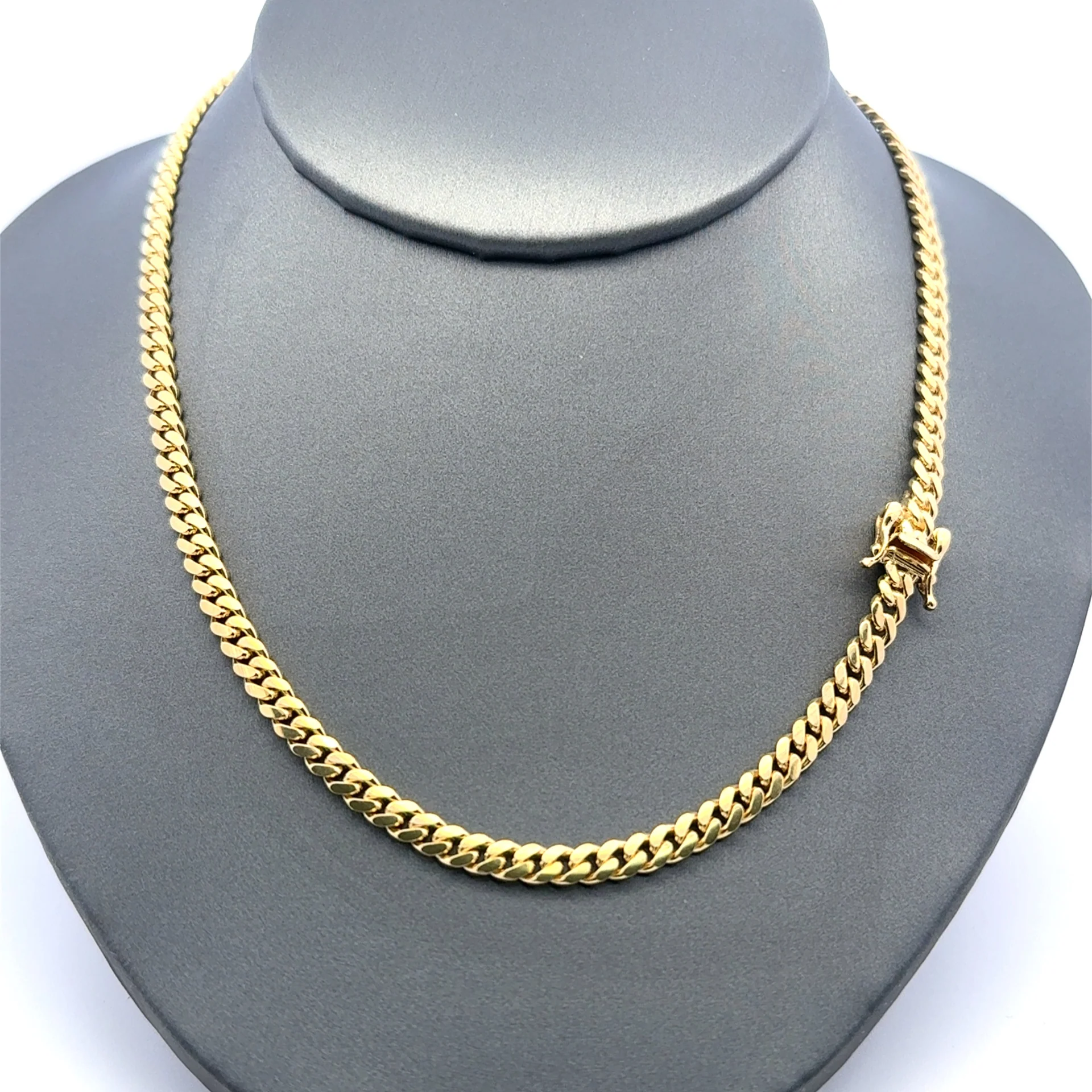 Chain Cuban Link 4mm 22" 14K - Image 8