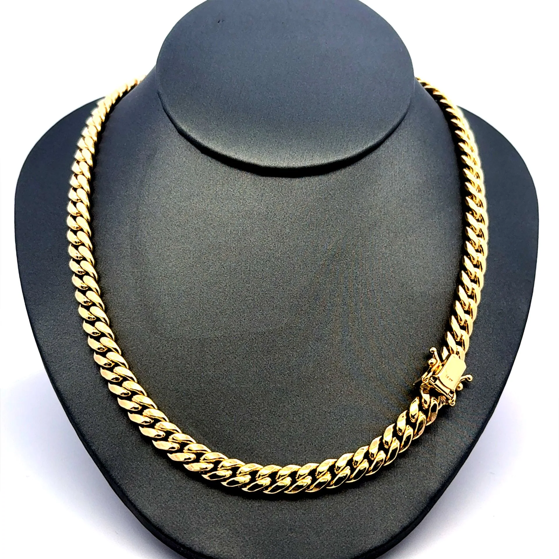 Chain Hollow Cuban 7mm 22" 14K - Image 20