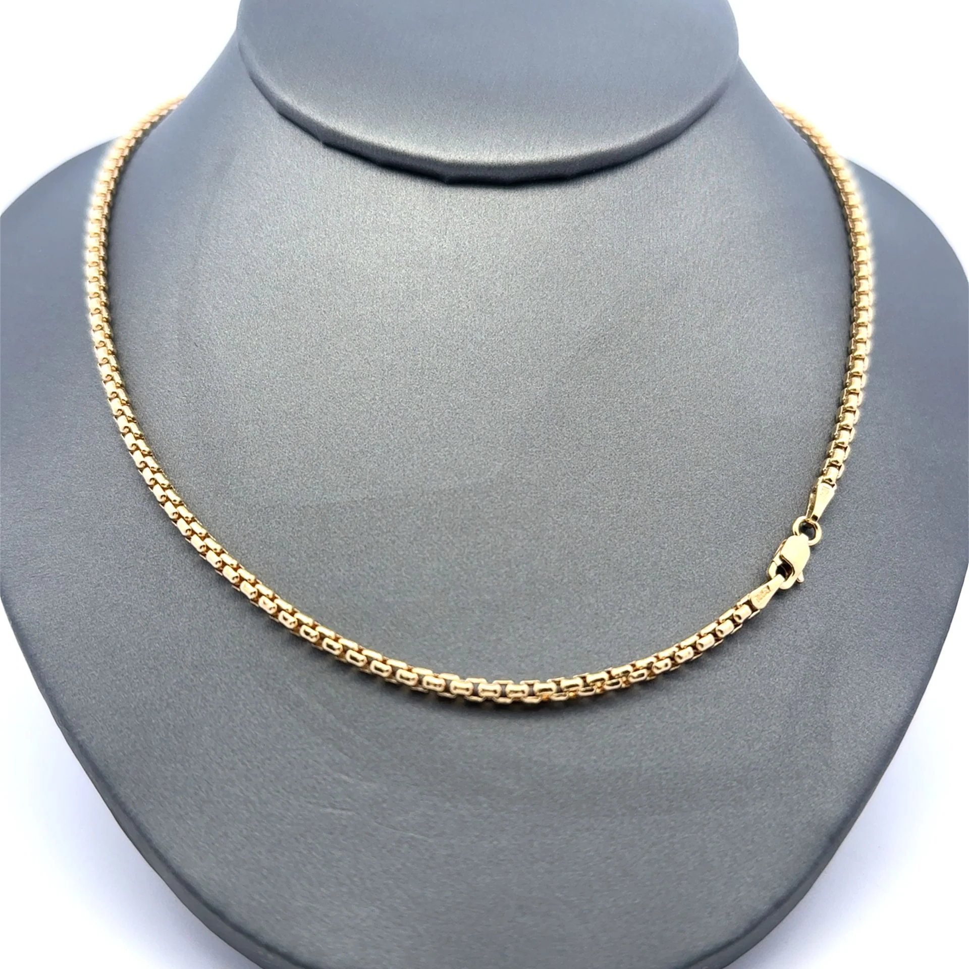 Chain Rounded Box Link 2.5mm 20" 14K - Image 8