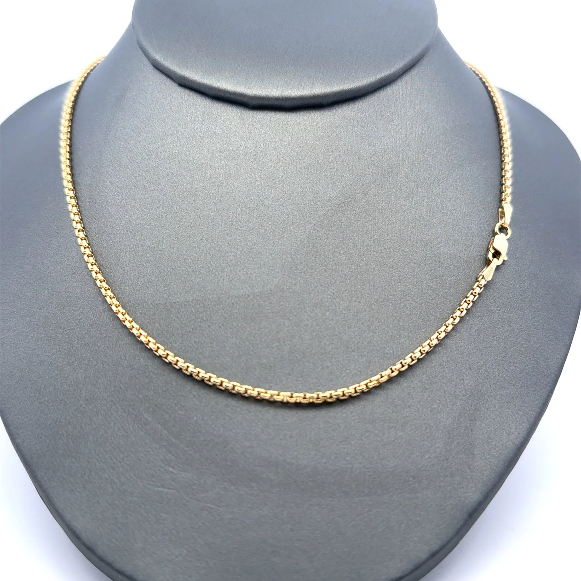 Chain Rounded Box Link 2mm 18" 10K