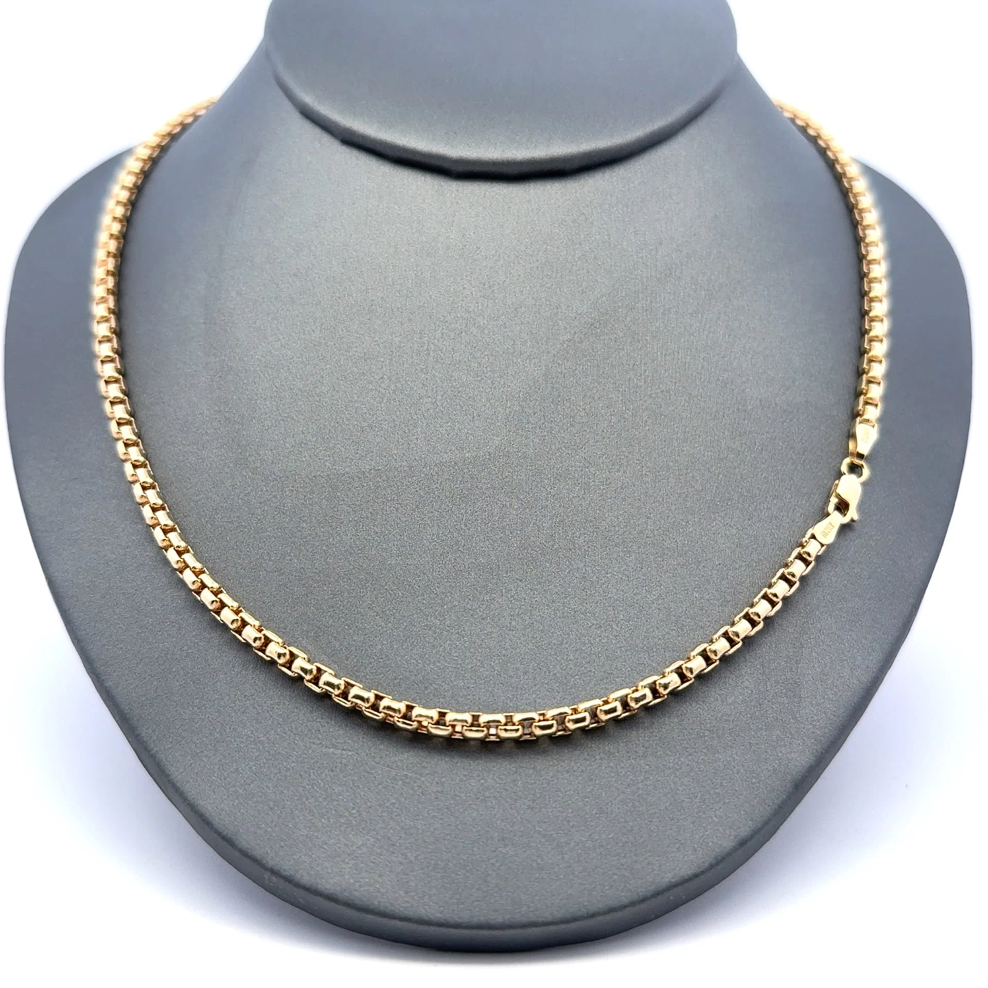 Chain Rounded Box Link 3.5mm 18" 10K