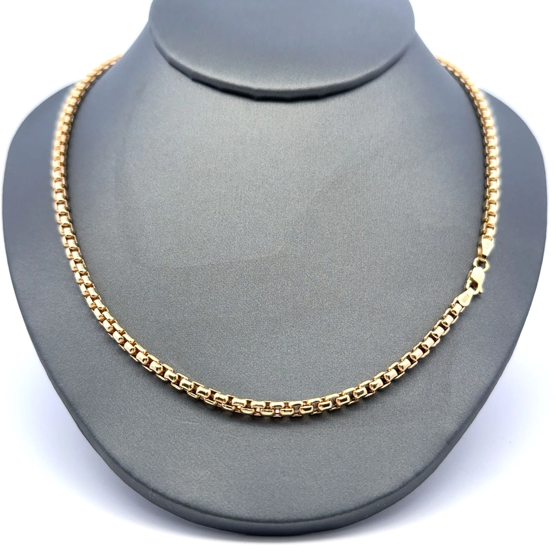Chain Rounded Box Link 3.5mm 22" 14K - Image 2