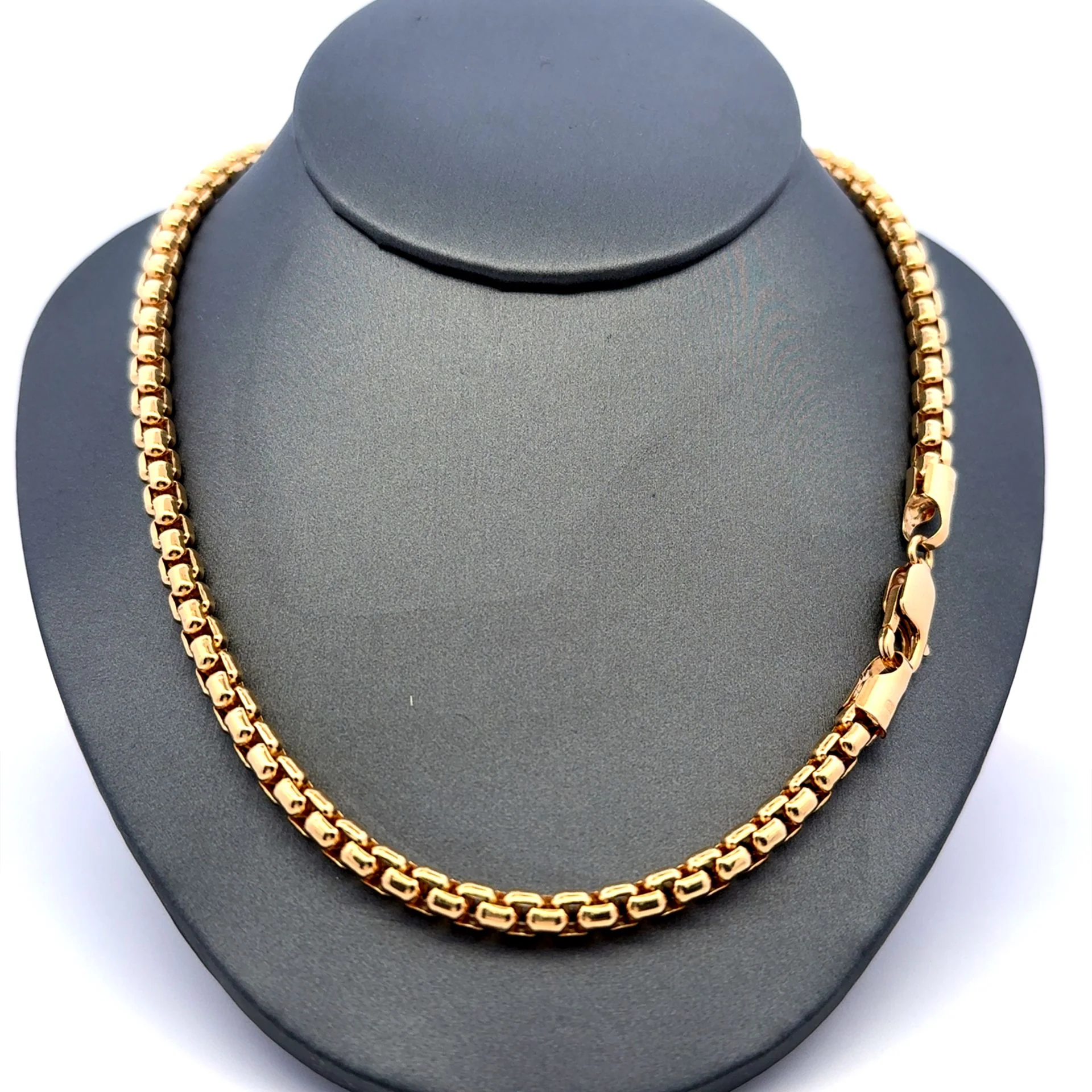 Chain Rounded Box Link 5mm 20" 14K - Image 3