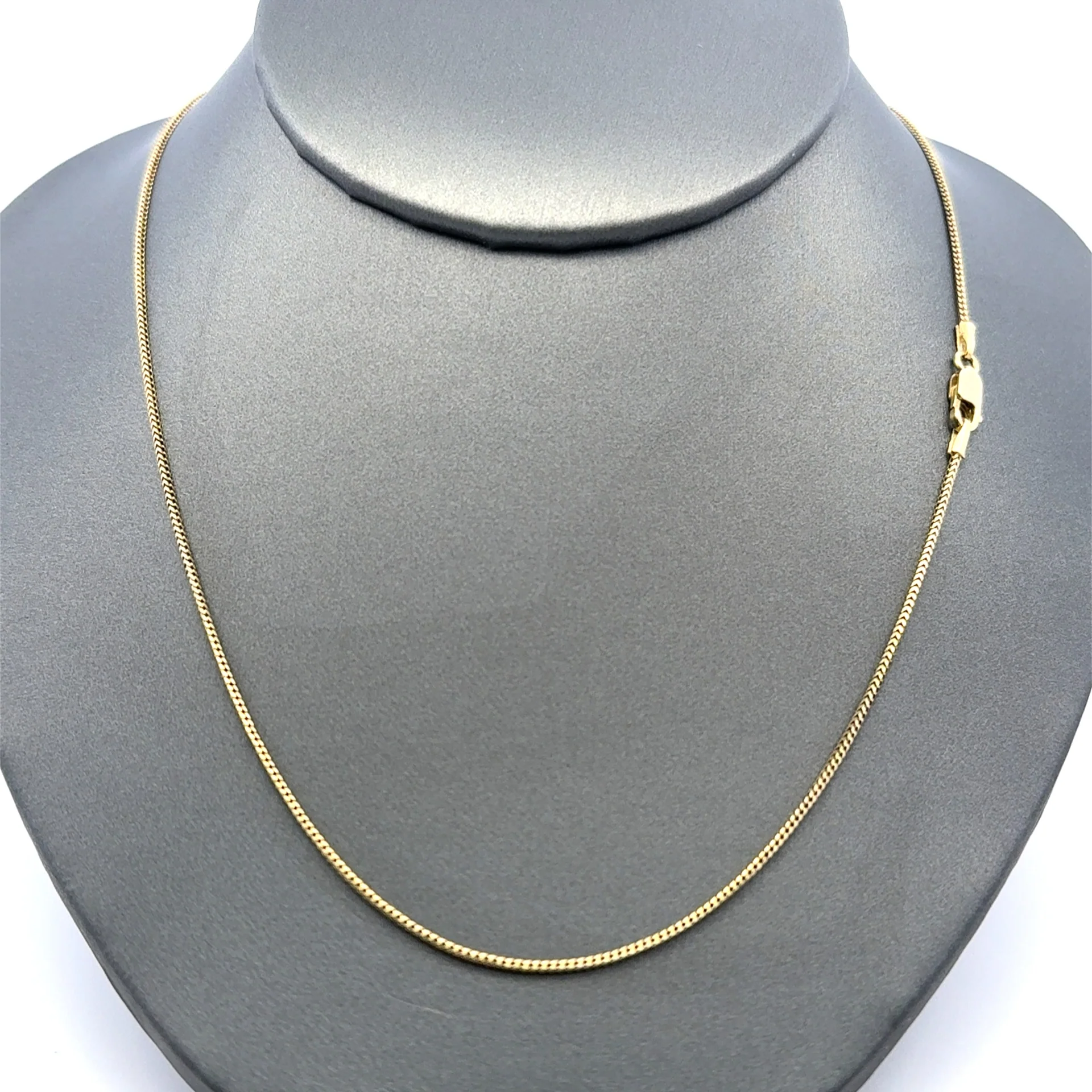 Chain Solid Franco 1mm 18" 10K