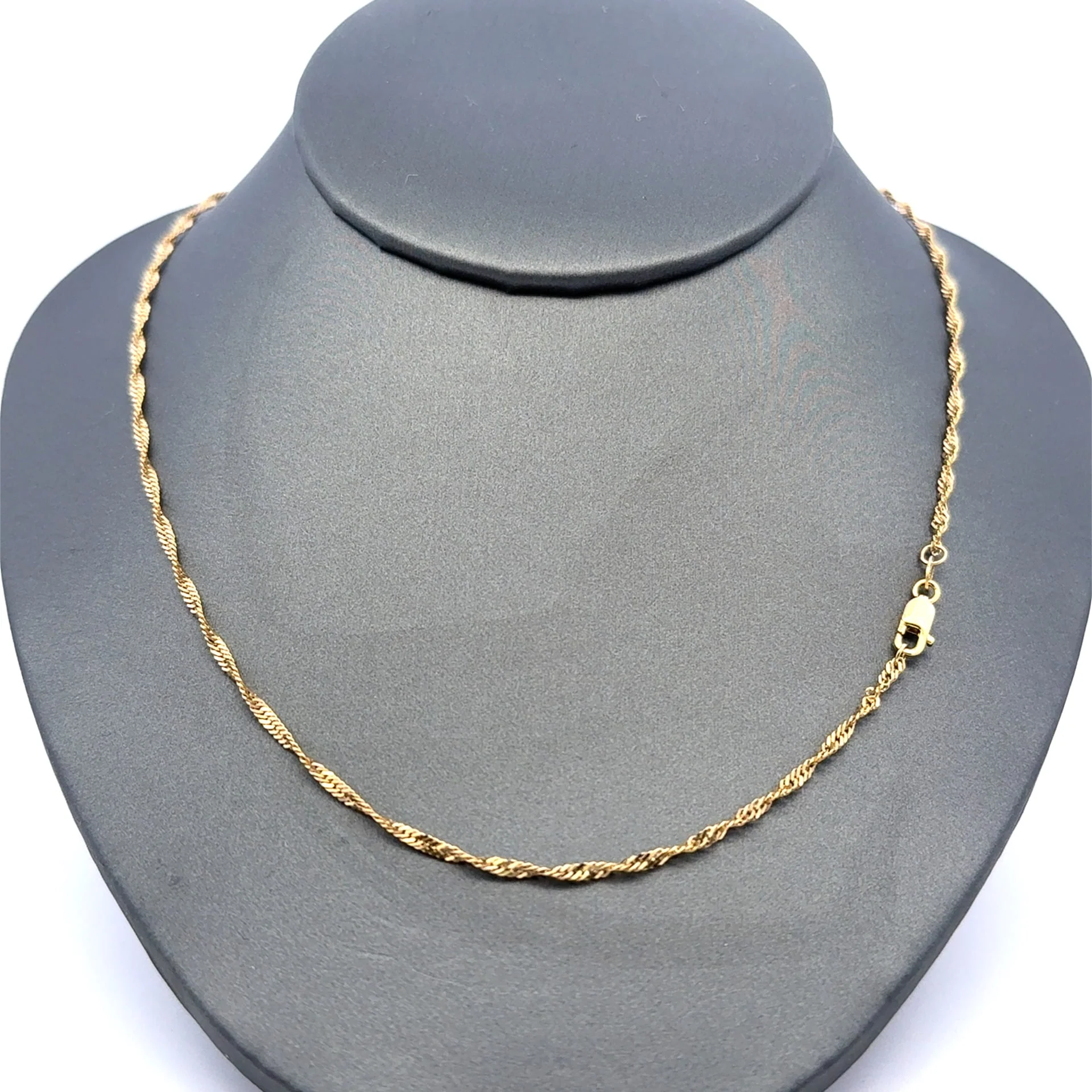 Chain Twisted Herringbone 2mm 18" 10K