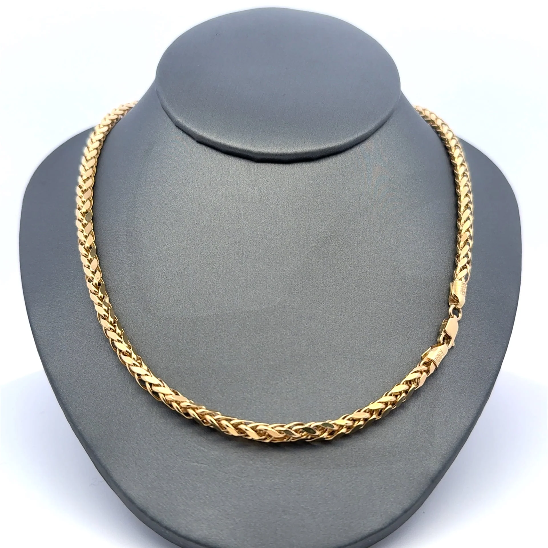 Chain Wheat Spiga Link 4mm 16" 10K - Image 3