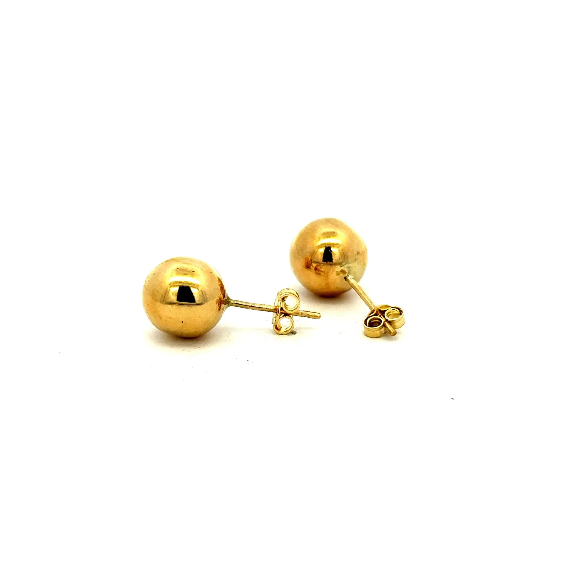 Earrings Ball Studs 10 10mm 10K - Image 3