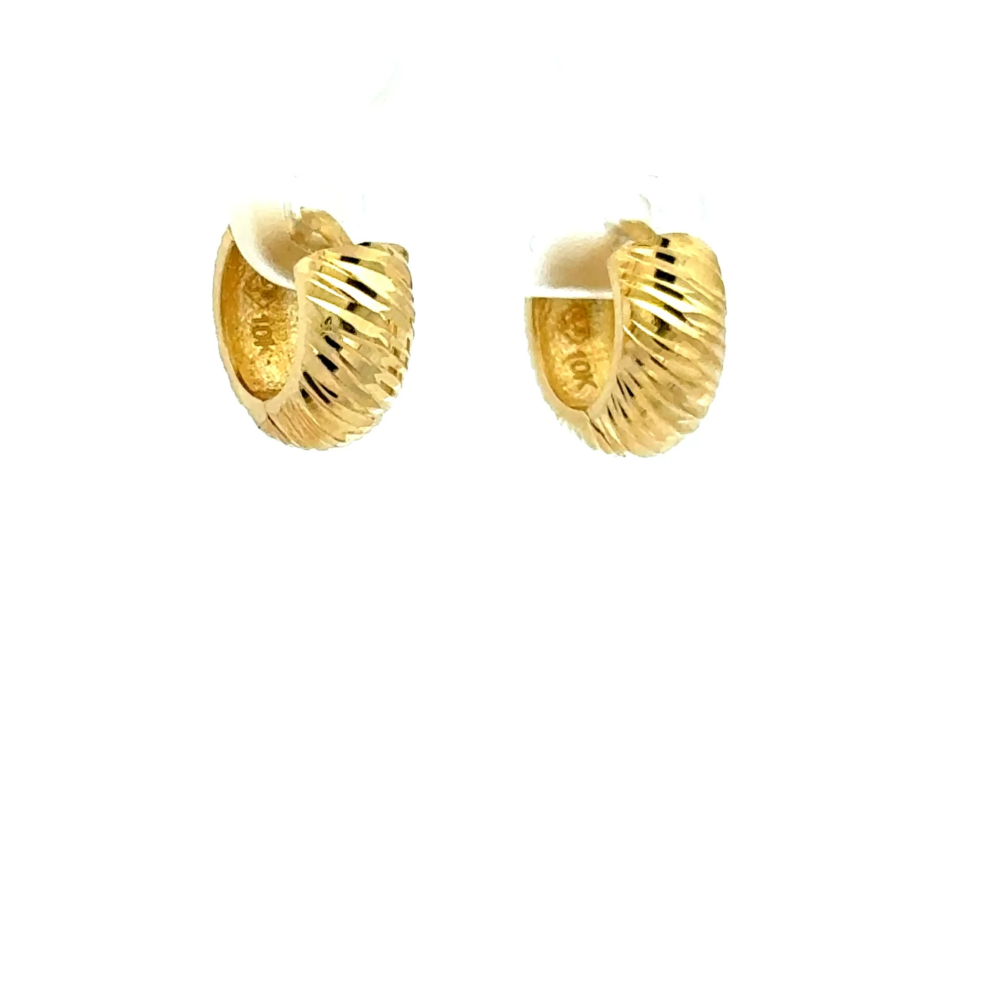 Earrings Fancy Hoops 14.5 3.5mm 10K - Image 2