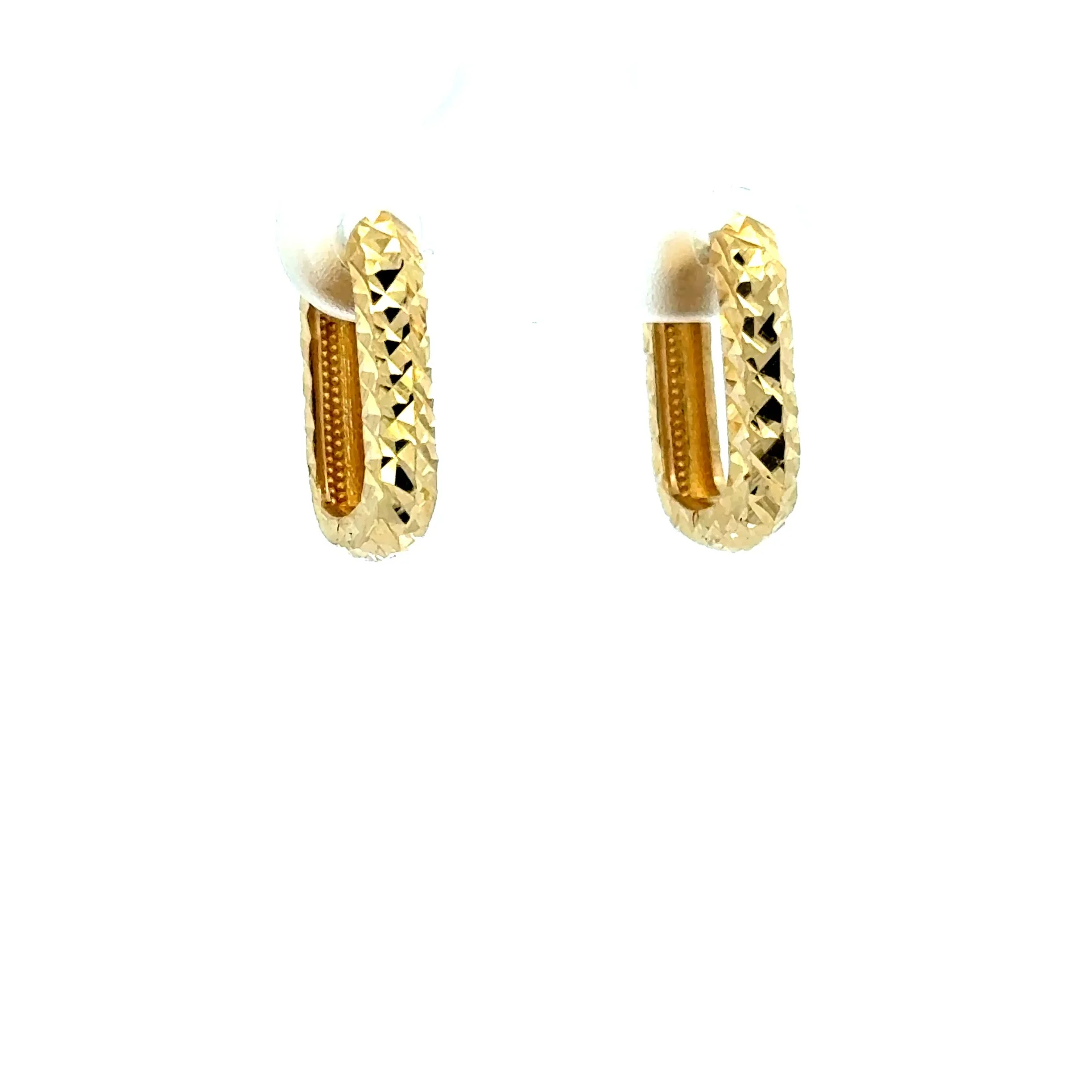 Earrings Fancy Hoops 14.5 3mm 10K