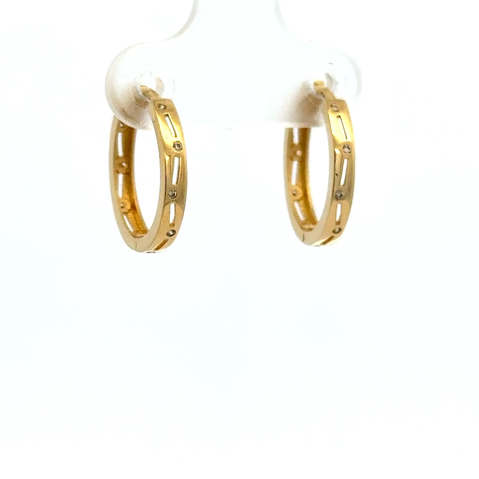 Earrings Fancy Hoops 15 2mm 10K - Image 3