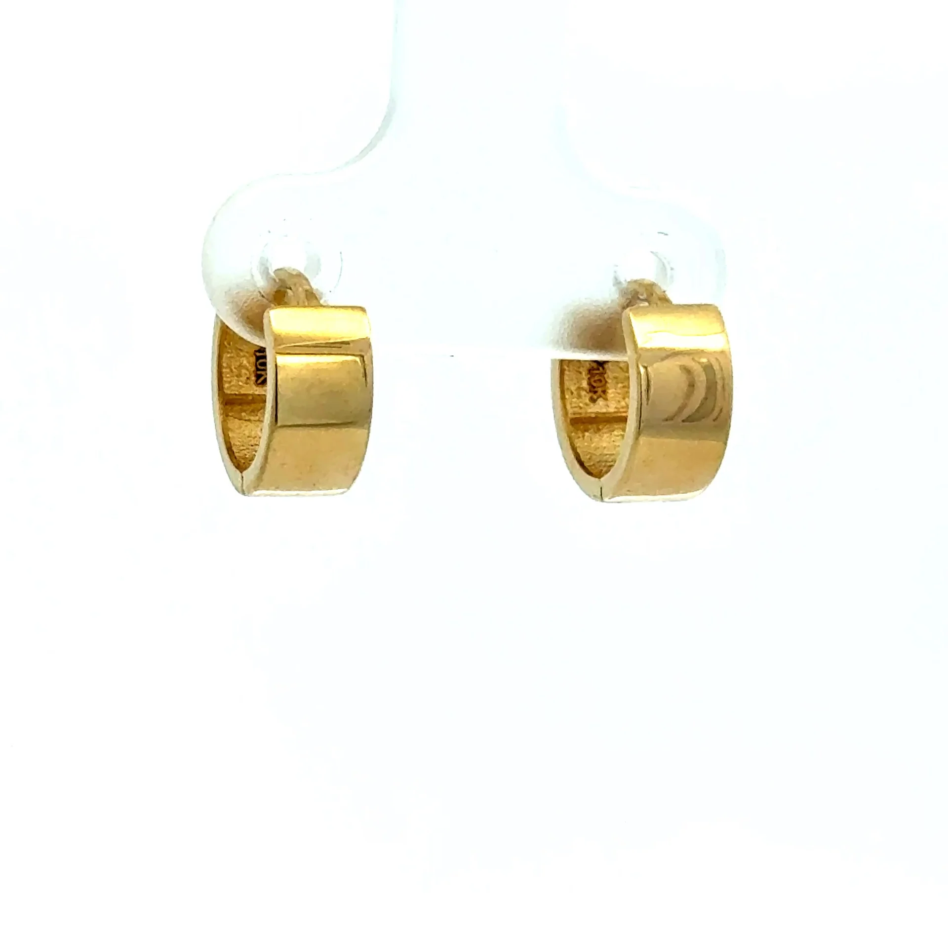 Earrings Fancy Hoops 15 4mm 10K - Image 2