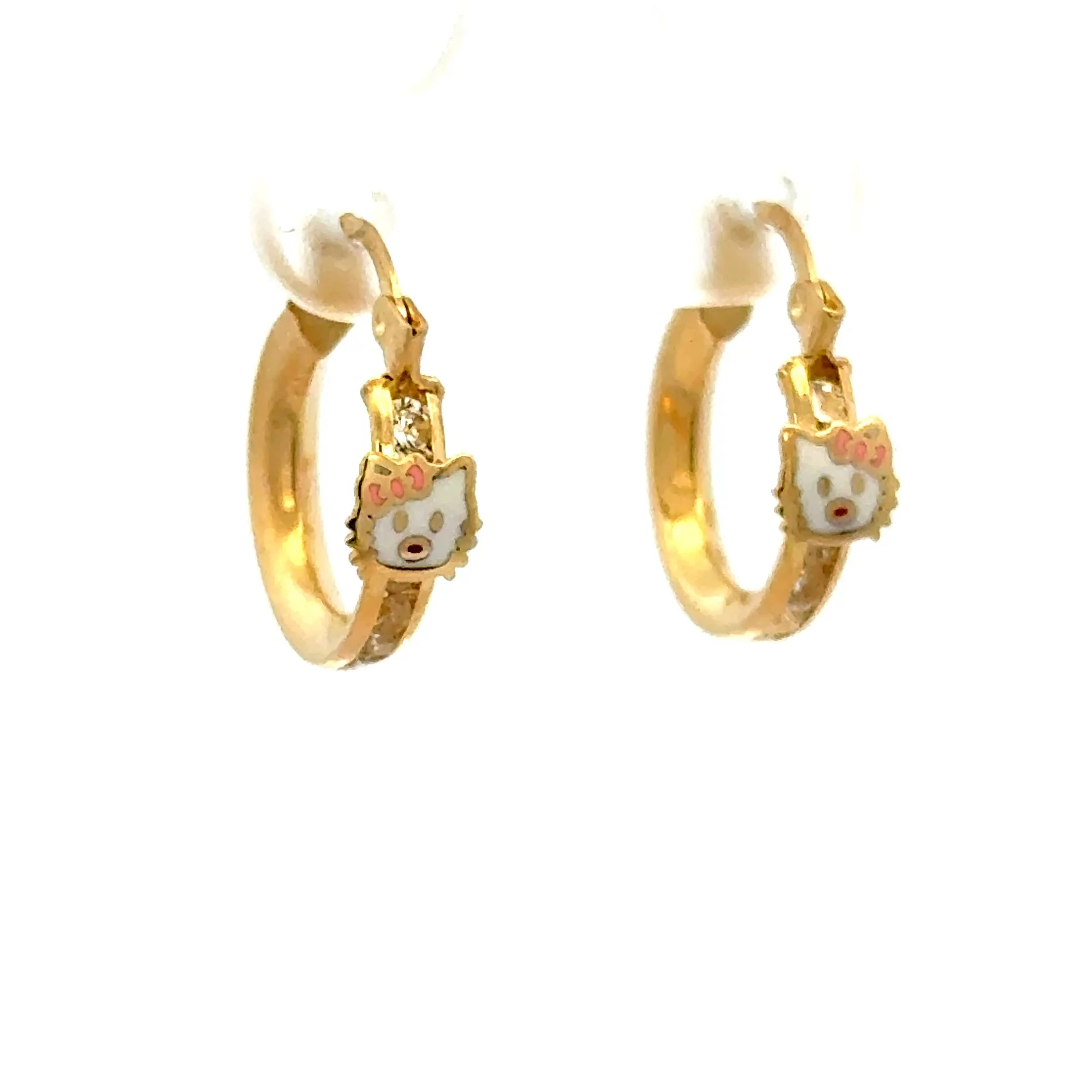 Earrings Fancy Hoops 16.5 3mm 10K - Image 2