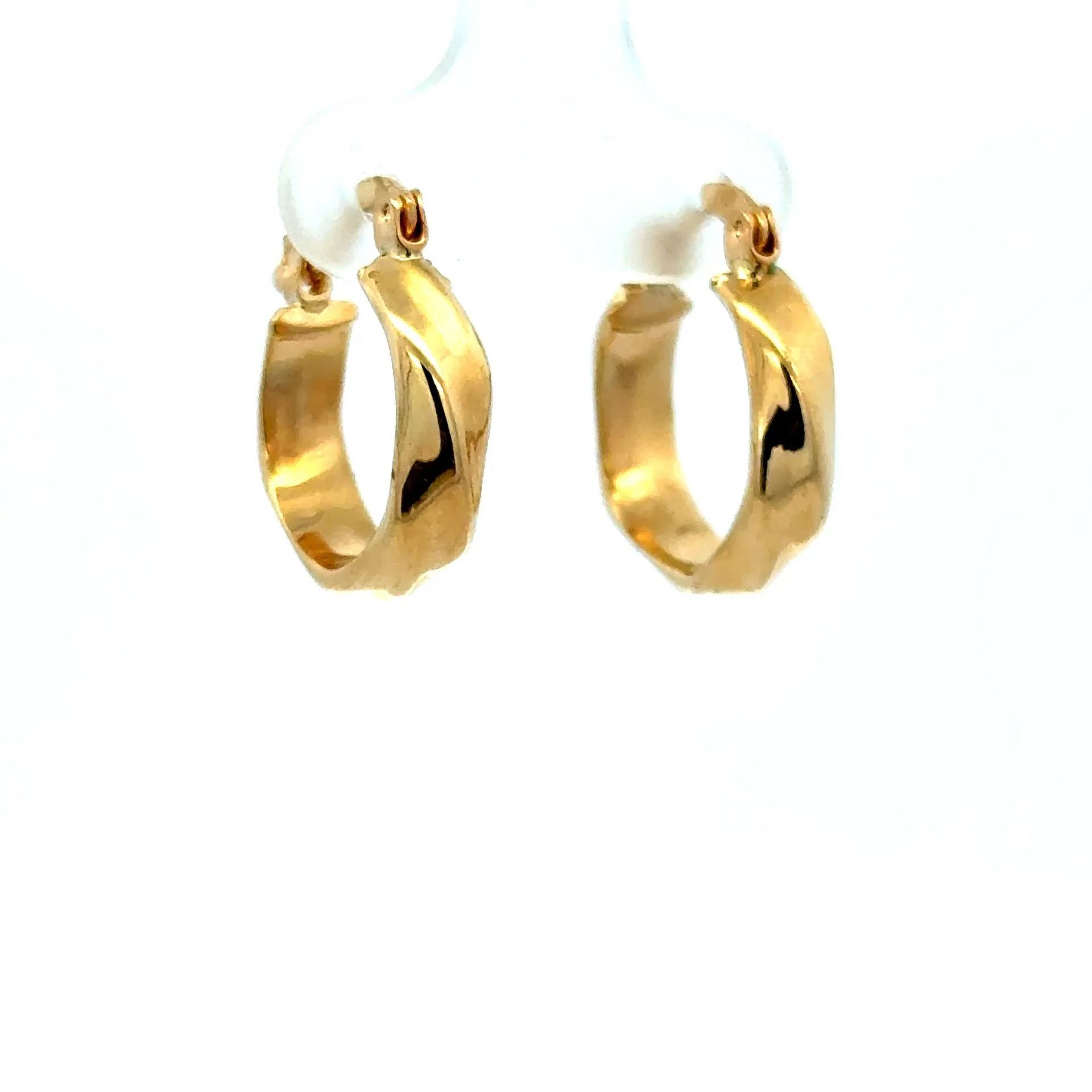 Earrings Fancy Hoops 16.5 4.5mm 10K - Image 3