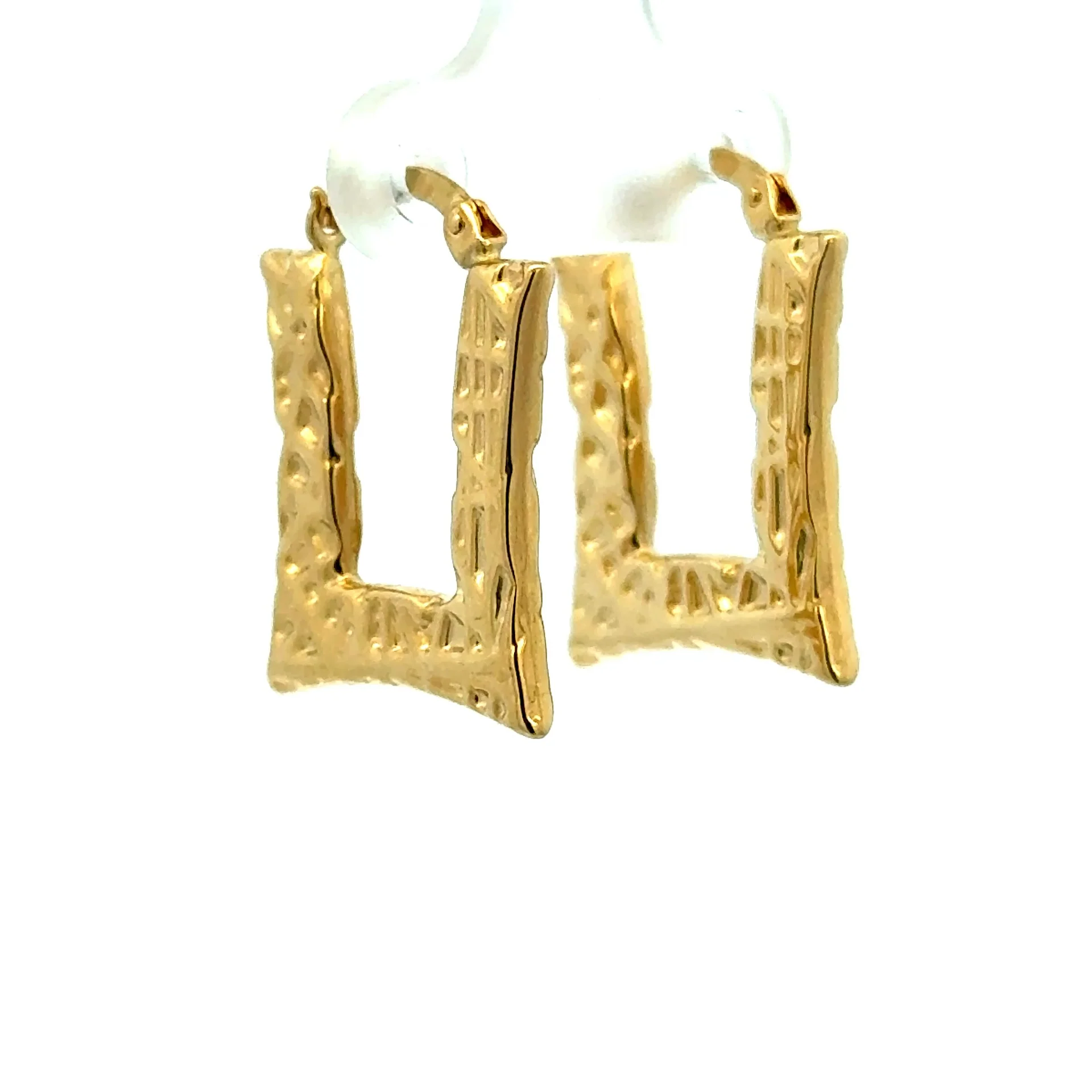 Earrings Fancy Hoops 17 4mm 10K - Image 4