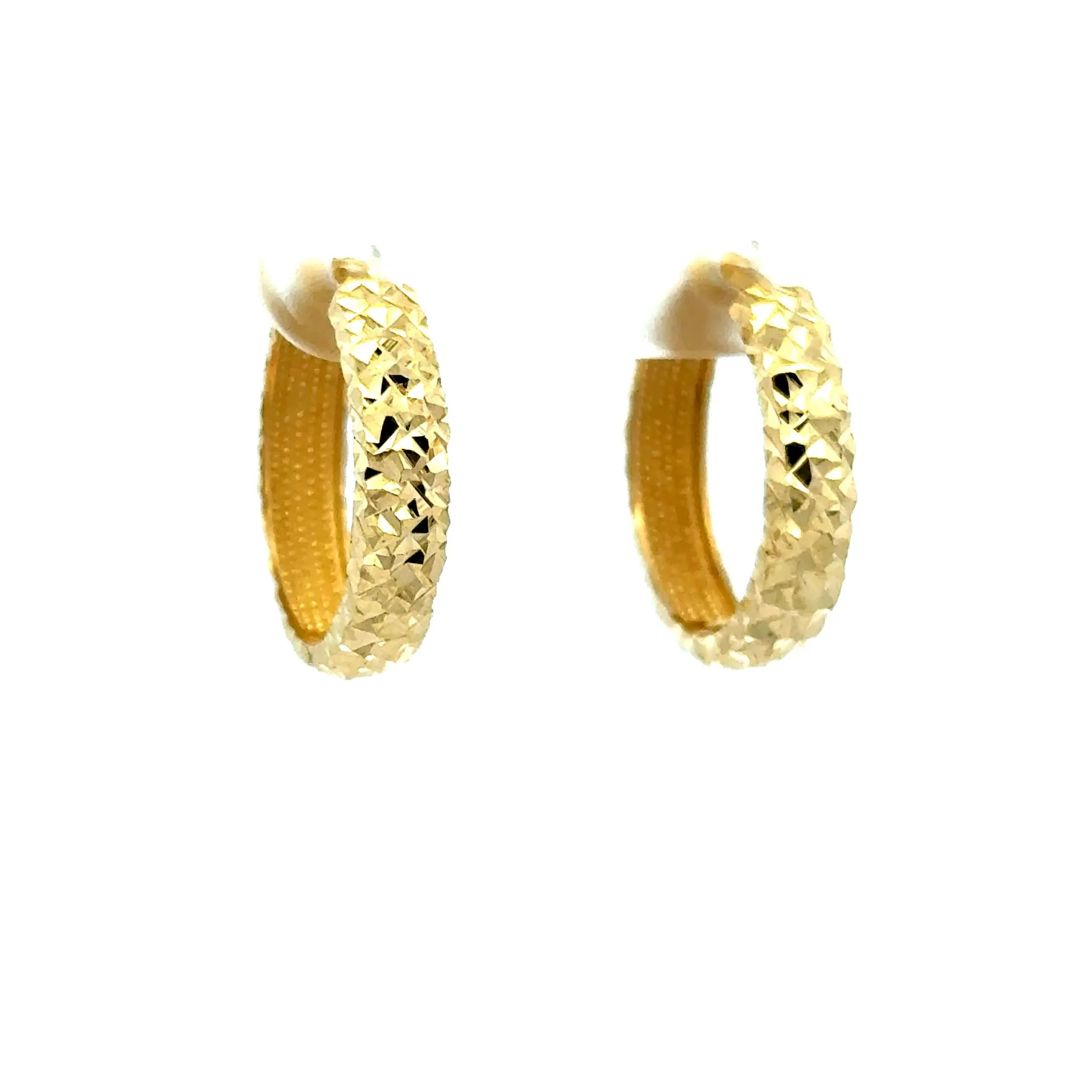 Earrings Fancy Hoops 17.5 3.5mm 10K - Image 3
