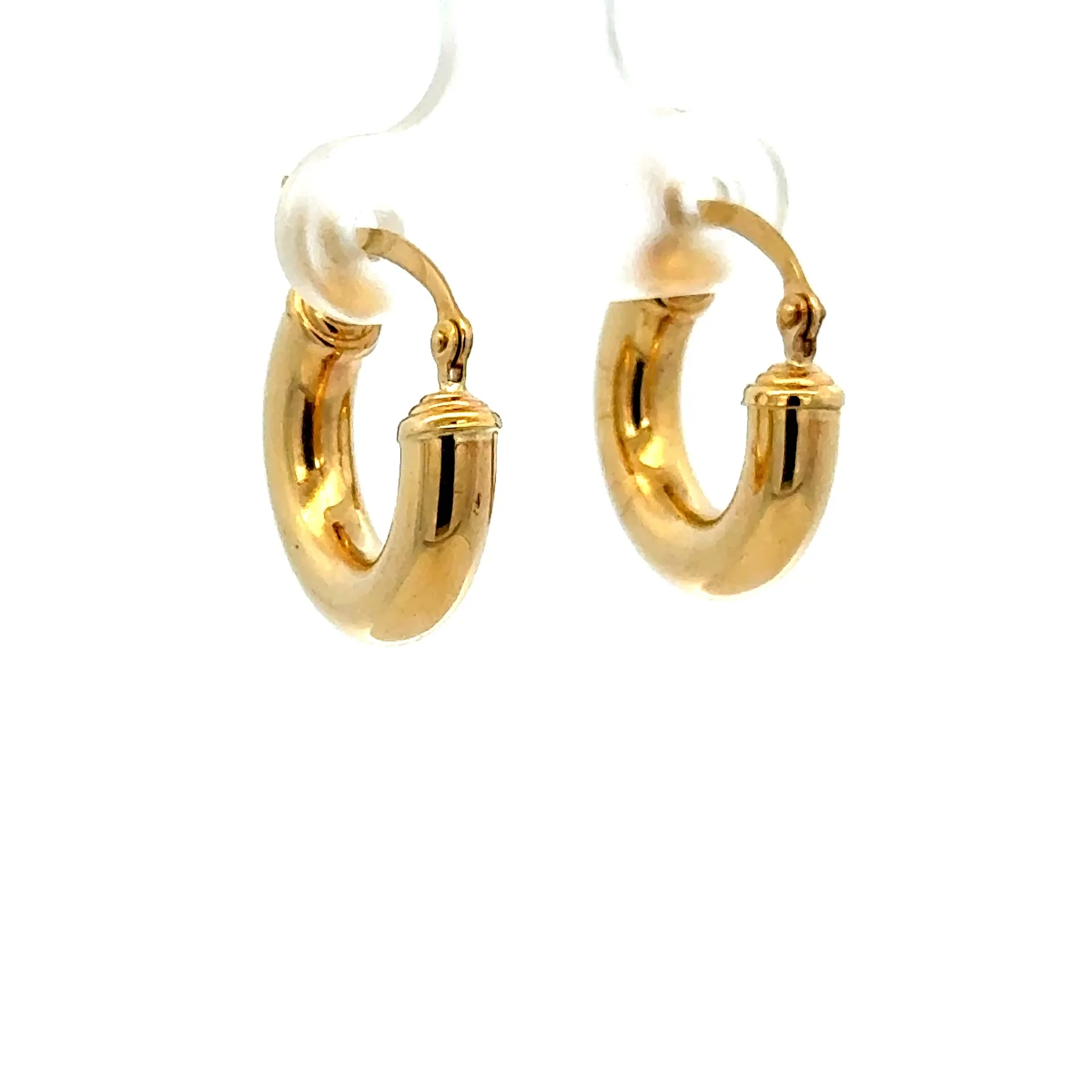 Earrings Fancy Hoops 17.5 4mm 10K - Image 3