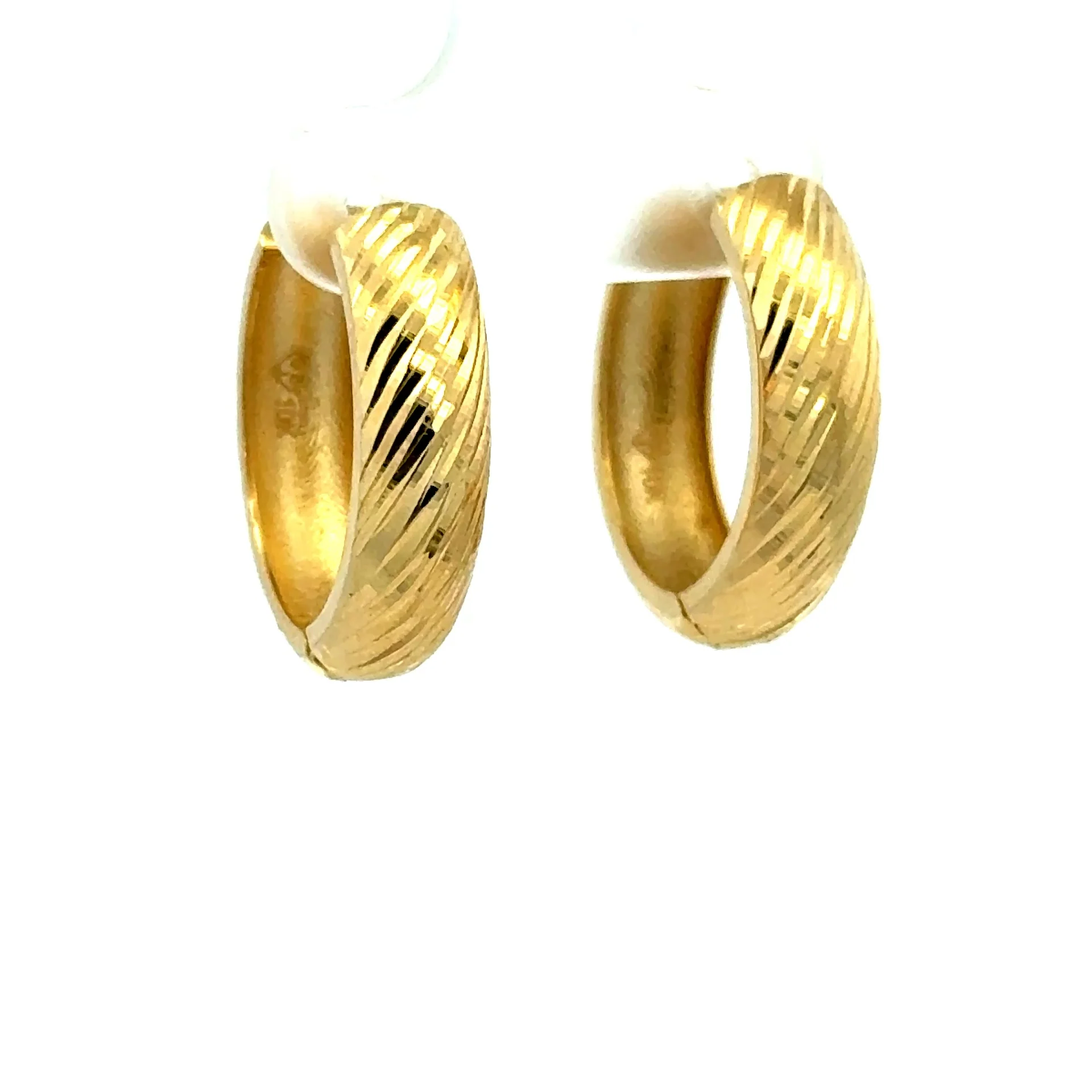 Earrings Fancy Hoops 17 5.5mm 10K - Image 2