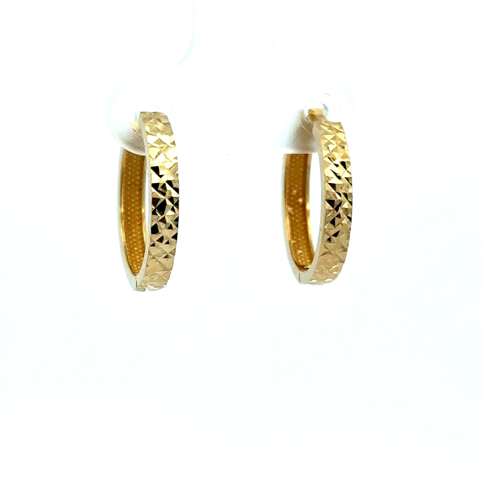 Earrings Fancy Hoops 18 3mm 10K - Image 3