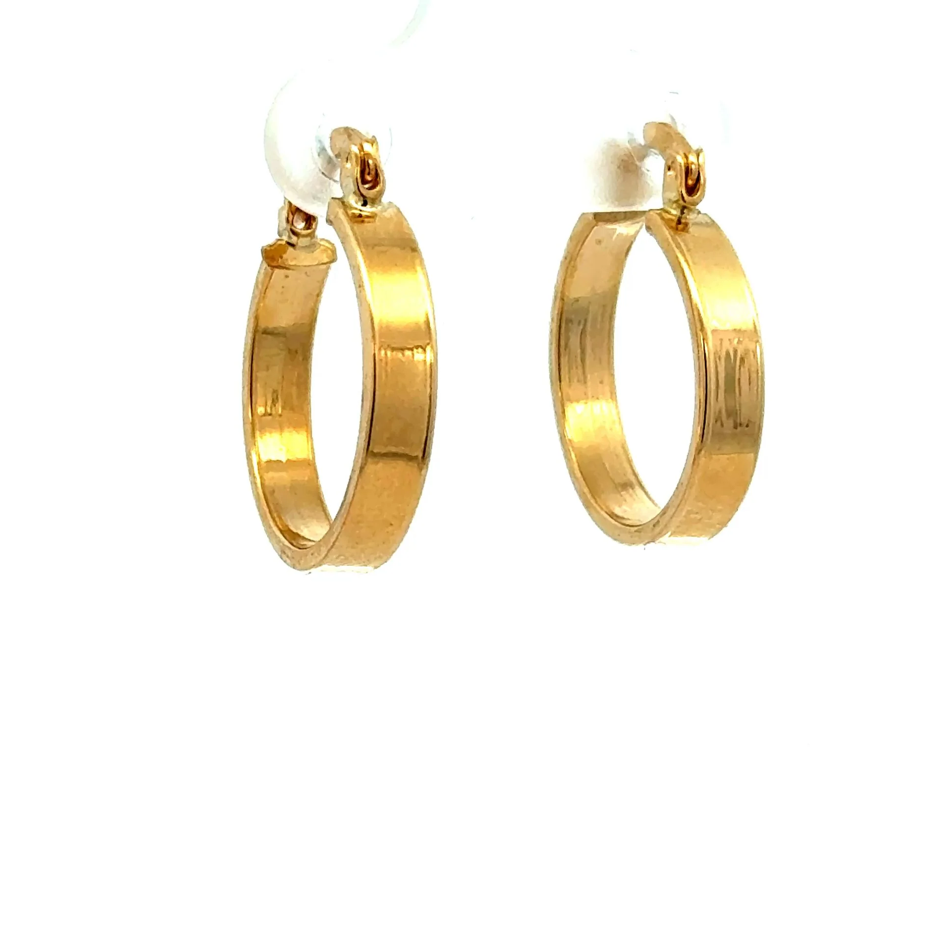 Earrings Fancy Hoops 19 3.5mm 10K - Image 3