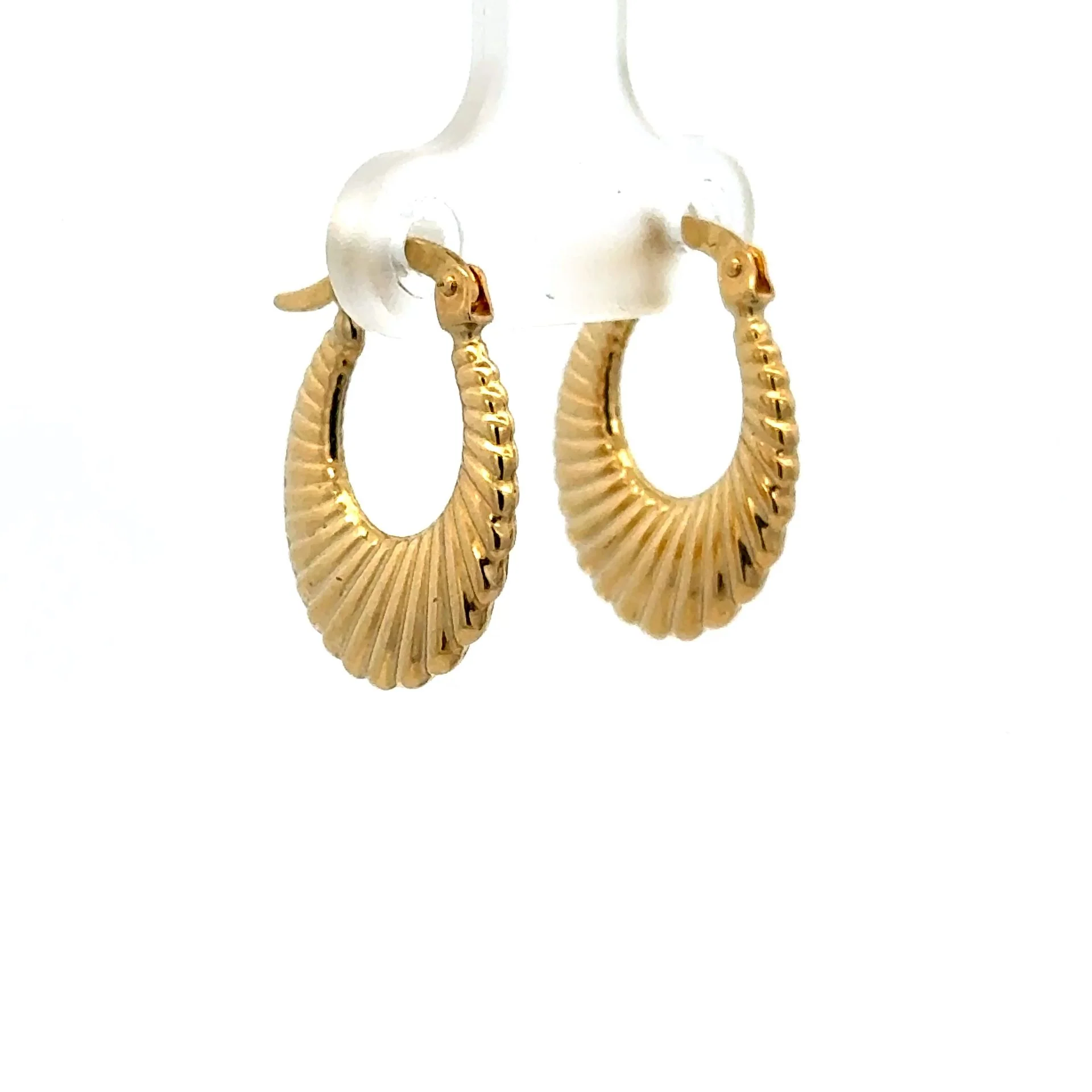 Earrings Fancy Hoops 19.5 2.5mm 10K - Image 3