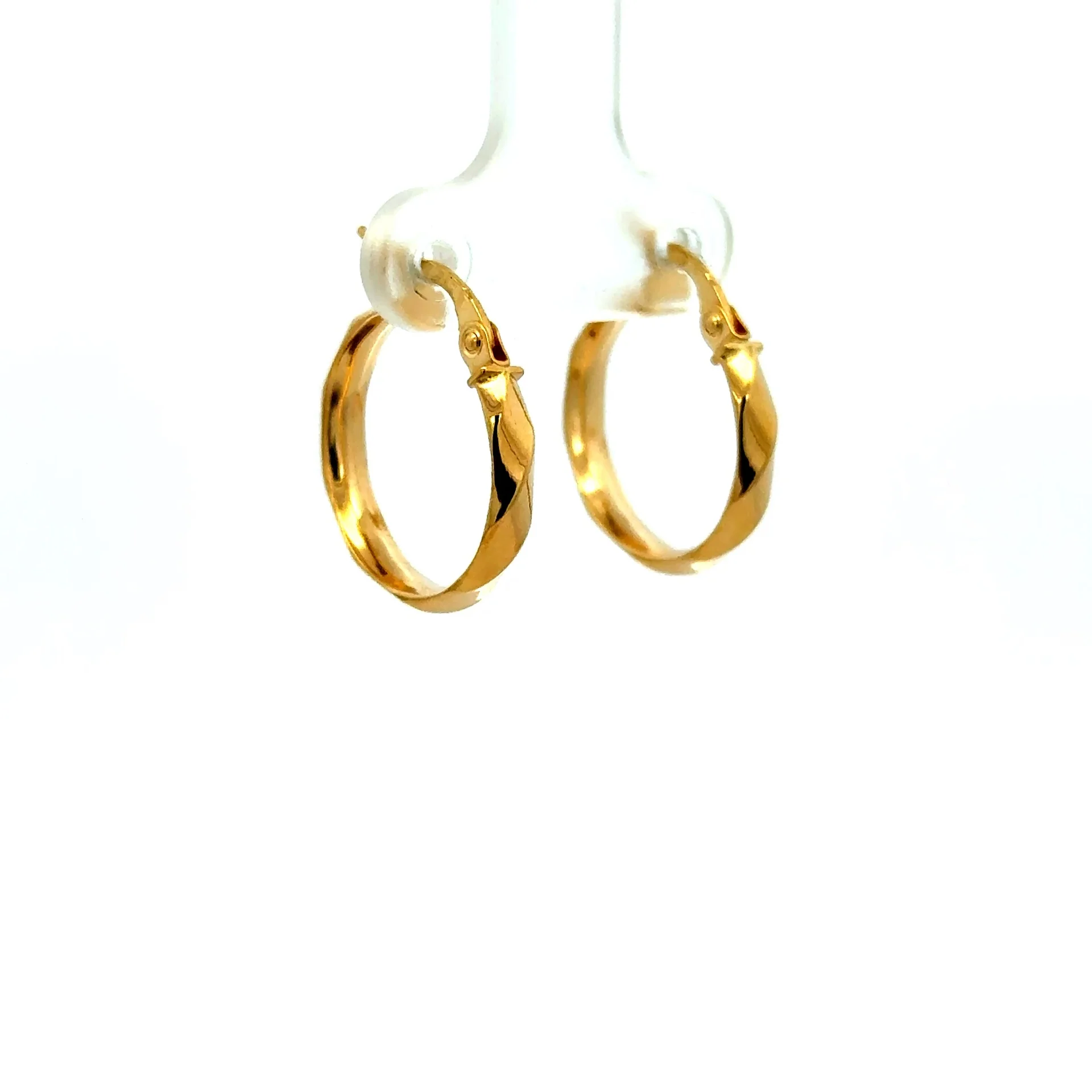 Earrings Fancy Hoops 19.5 3mm 10K