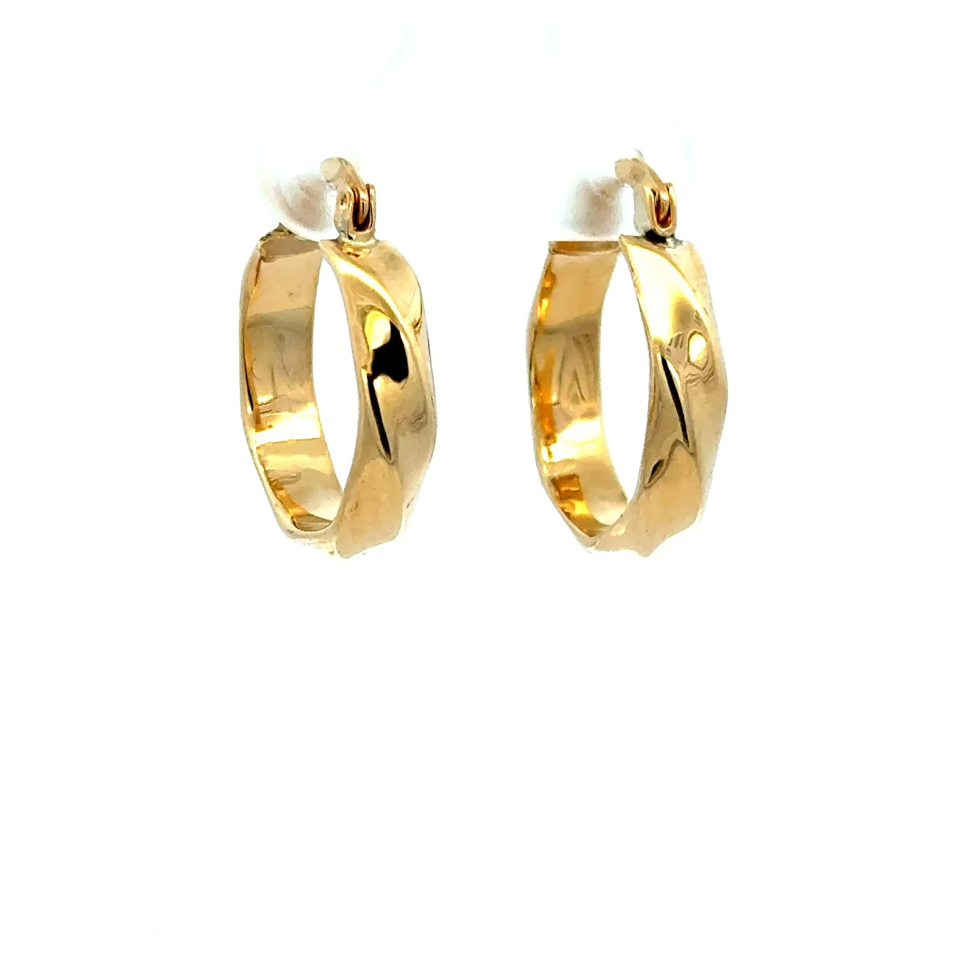 Earrings Fancy Hoops 19.5 4.5mm 10K - Image 5