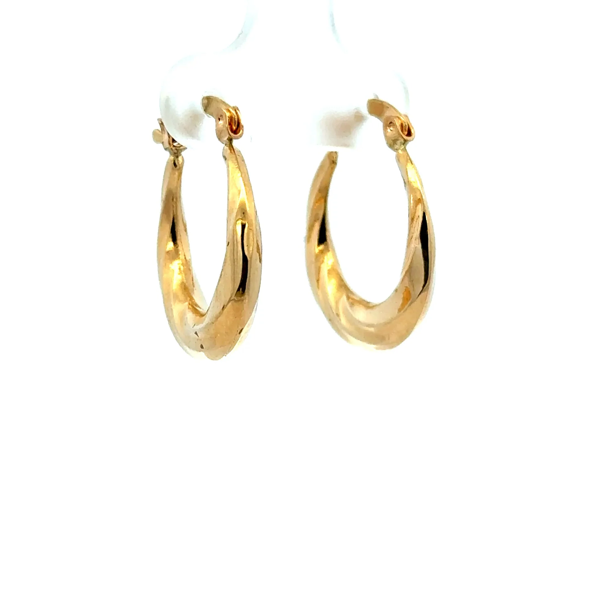 Earrings Fancy Hoops 19.5 4mm 10K - Image 2