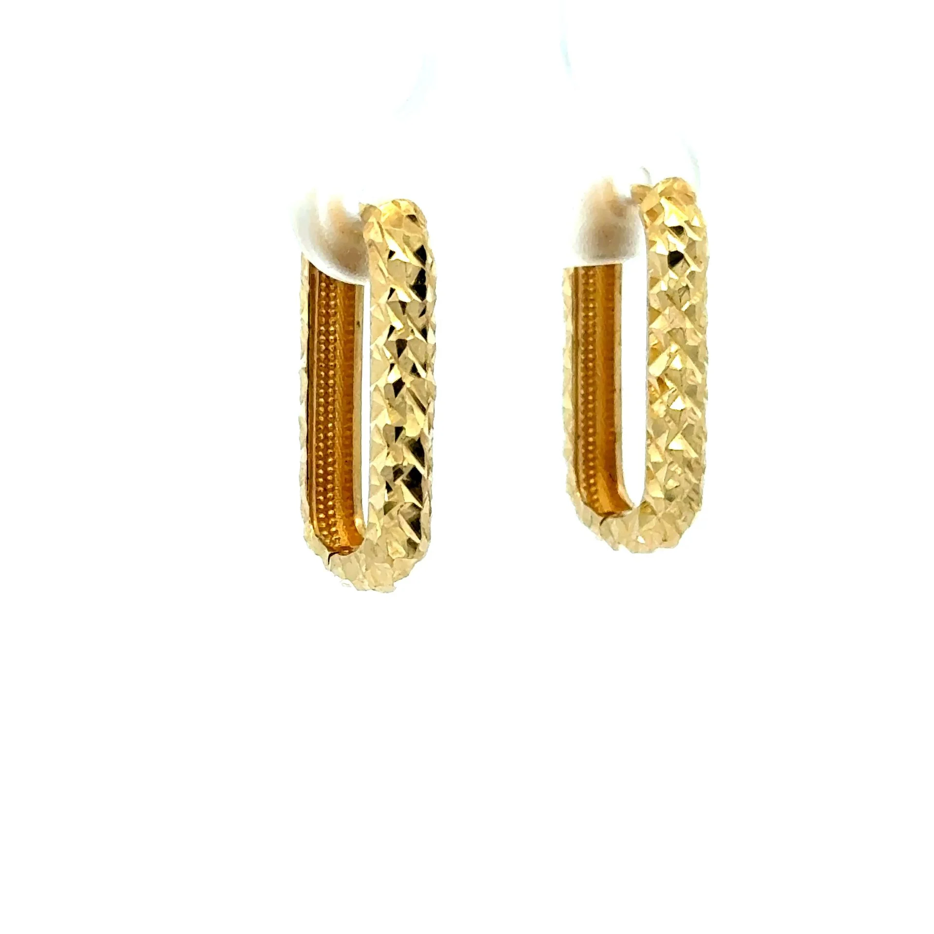 Earrings Fancy Hoops 20 3.5mm 10K - Image 2